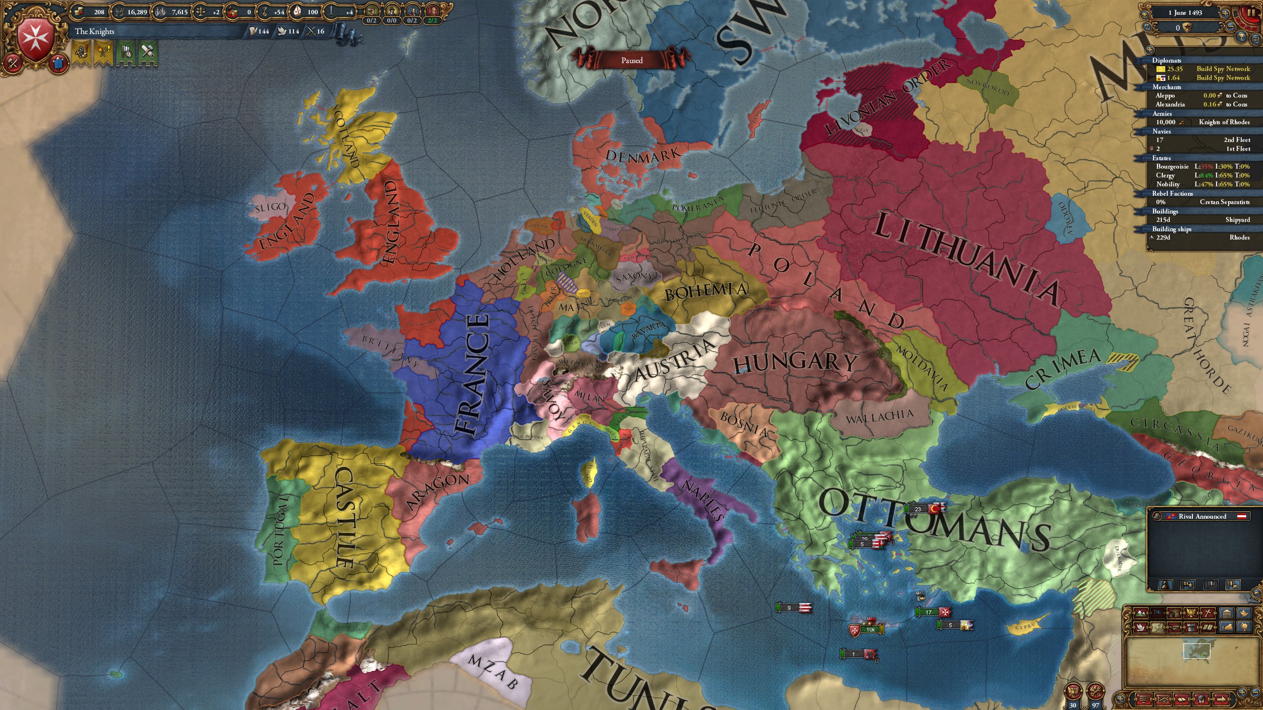 Probably the most unusual Burgundian Inheritance I've ever seen from