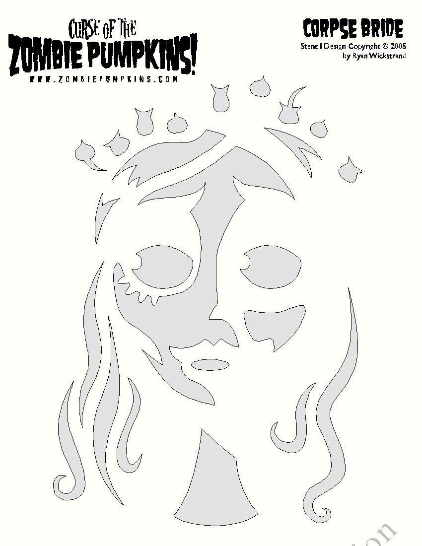 Easy Zombie Stencil