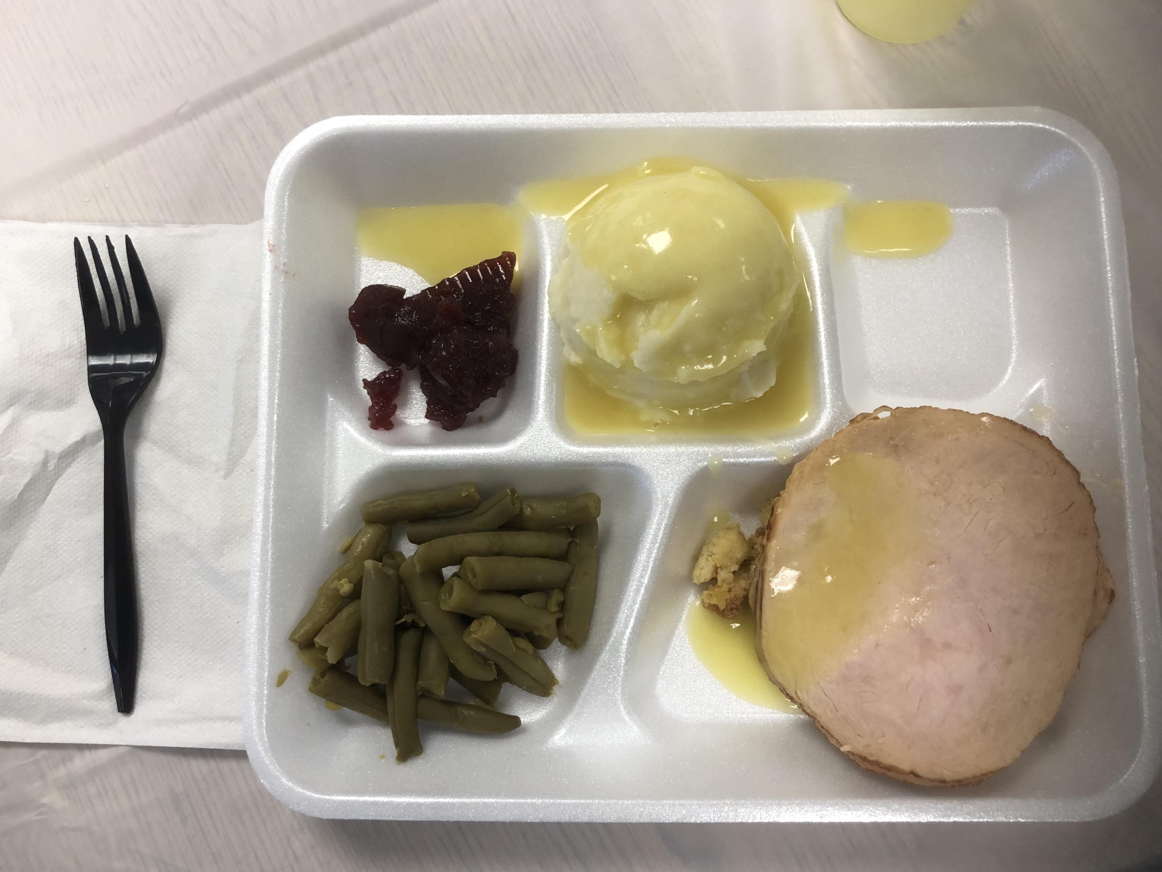 My 12th and final elementary school thanksgiving lunch with my youngest