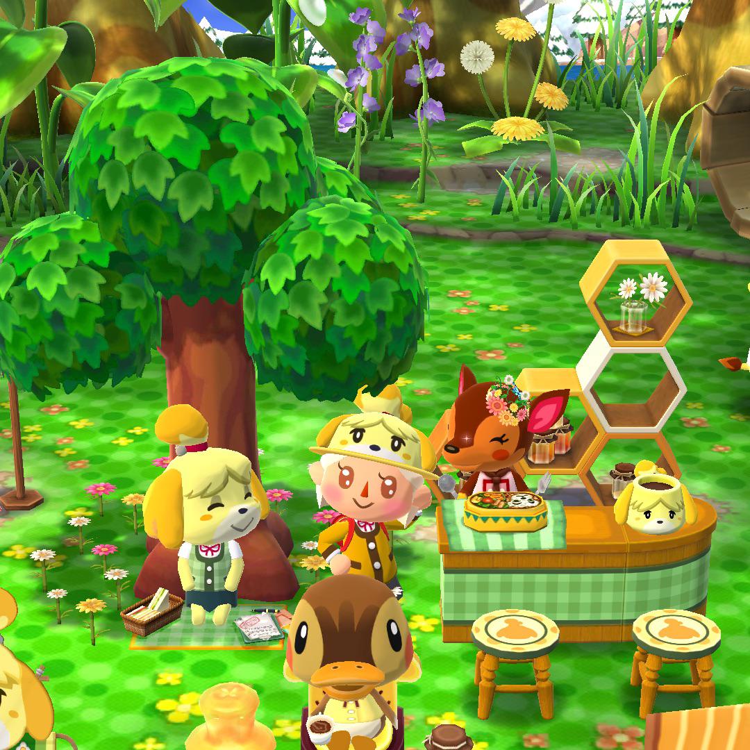 Molly’s photo bombing, but my Isabelle picnic corner is a new fave r