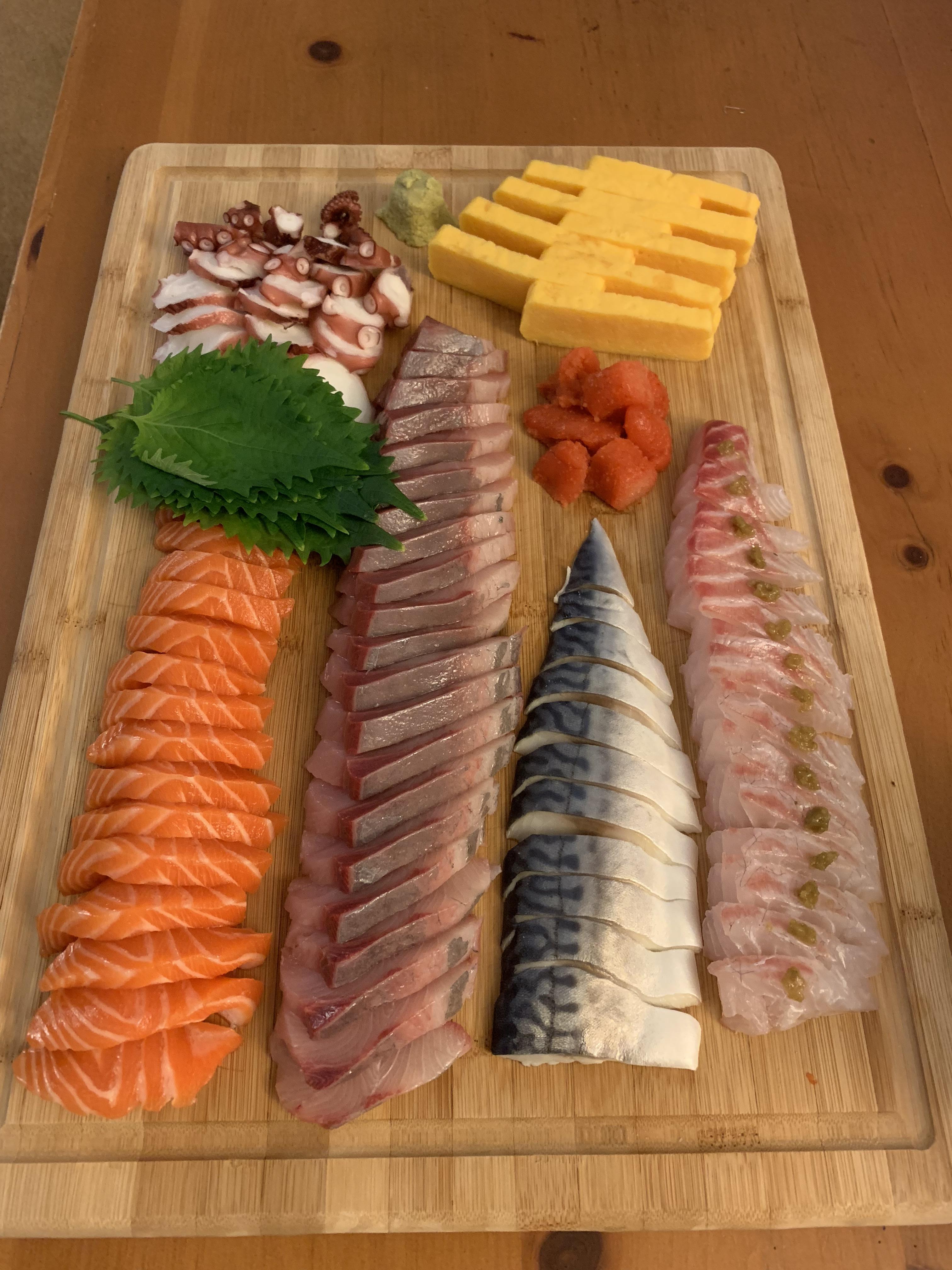 Delicious sashimi platter r/sushi