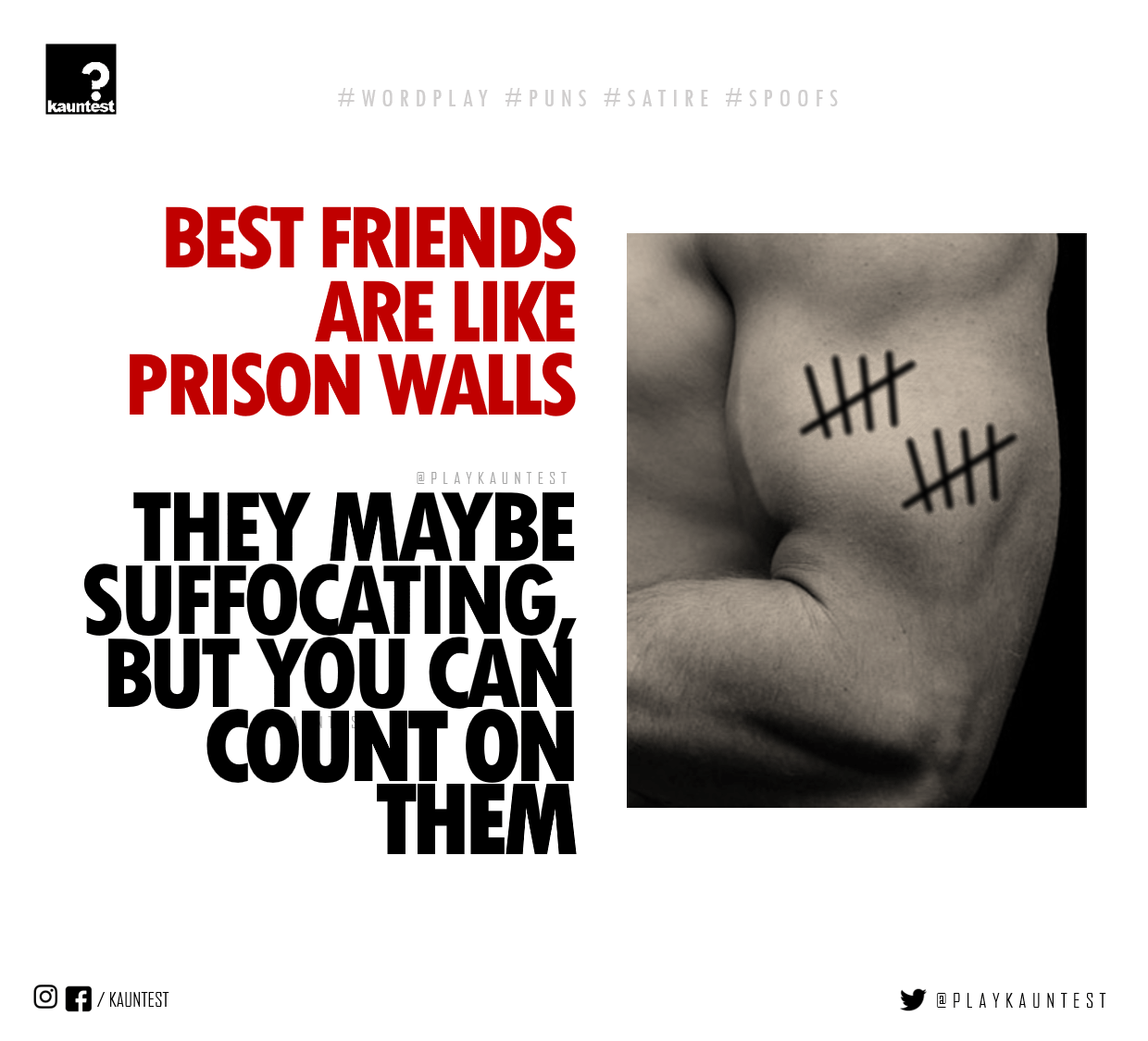 Best friends are like prison walls r/funny