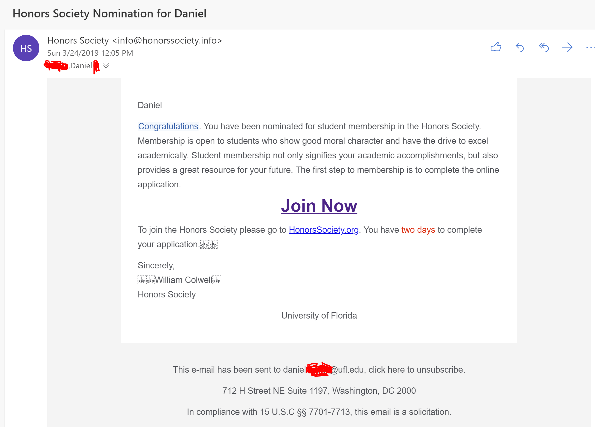 Has anyone else got this email? It seems fake right? r/ufl
