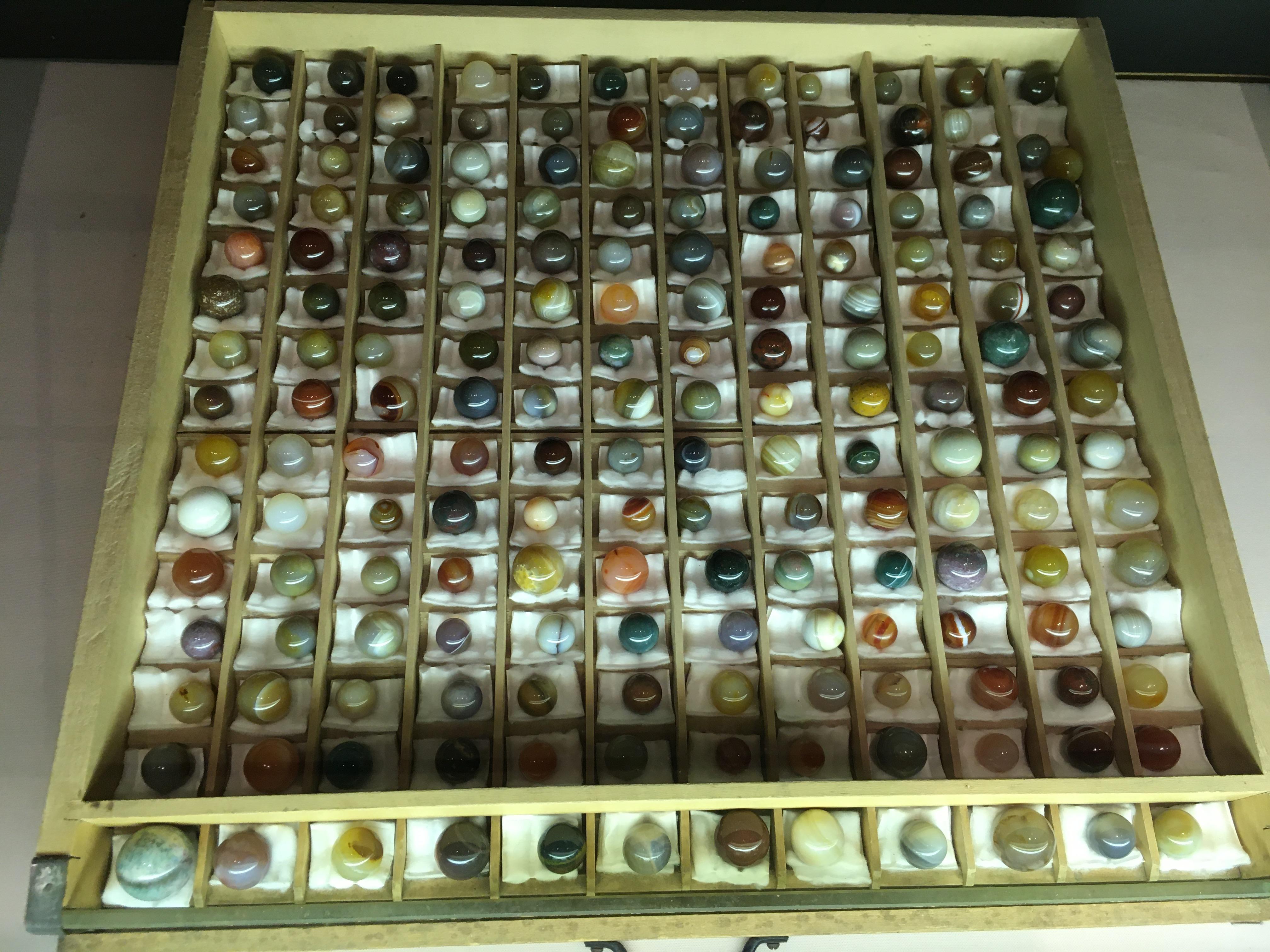 Marble collection from the 1800s. All made from polished semiprecious