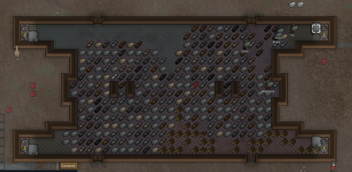 Tip You can use Transport pods to store your extreme amounts of flammable materials like