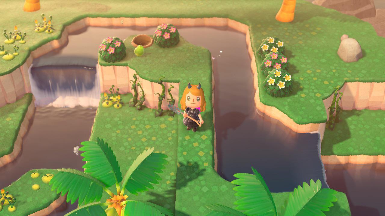 New flora from a kappn island! Vines, glowing moss, and plumeria bushes