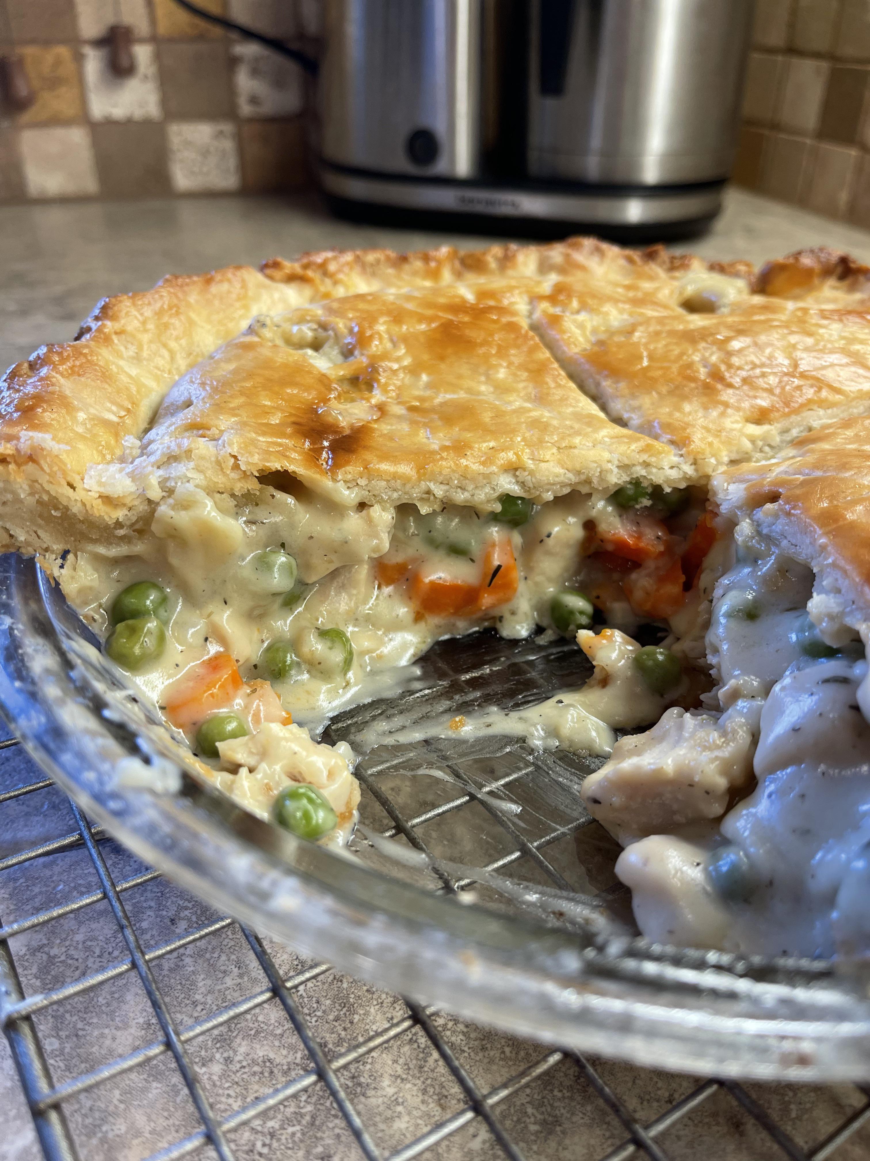 [Homemade] Double Crust Chicken Pot Pie food
