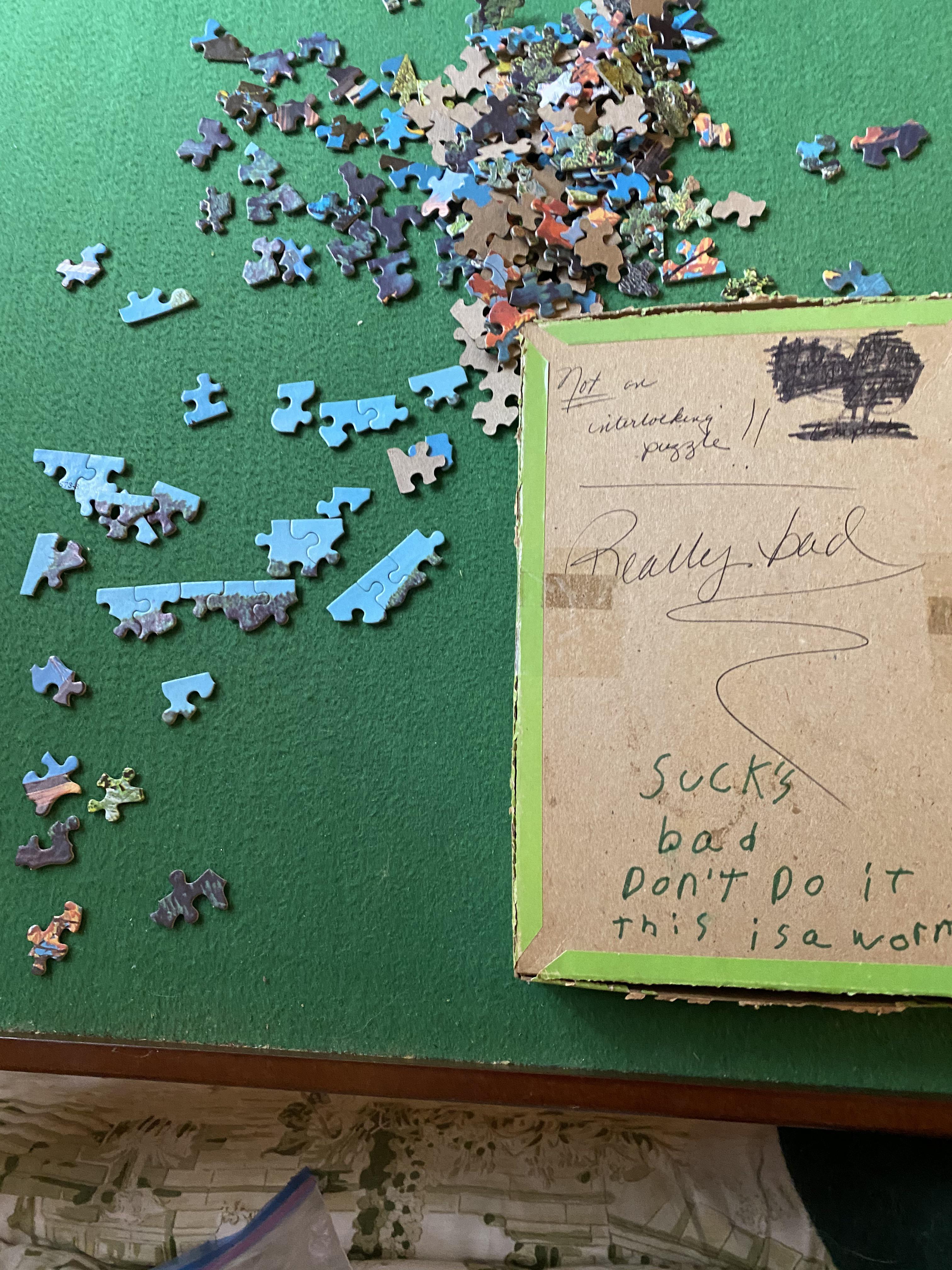 After trying for hours to get the edge to line up on my puzzle from