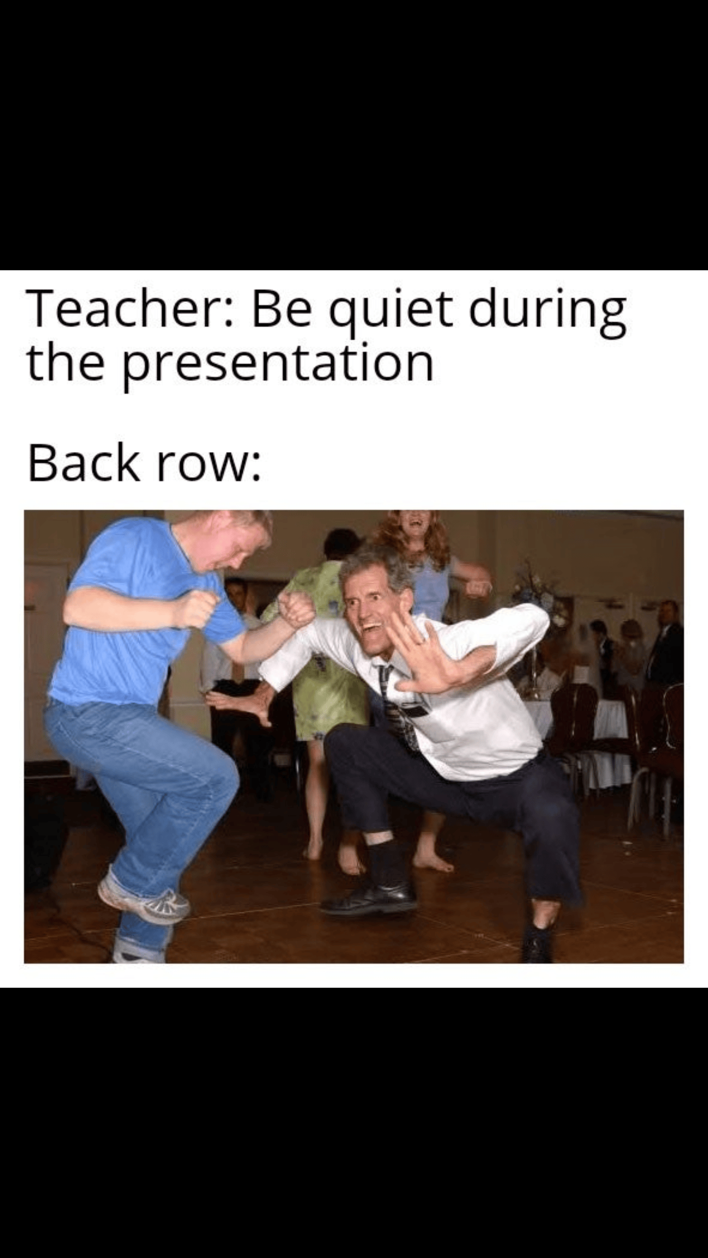 Back row memes