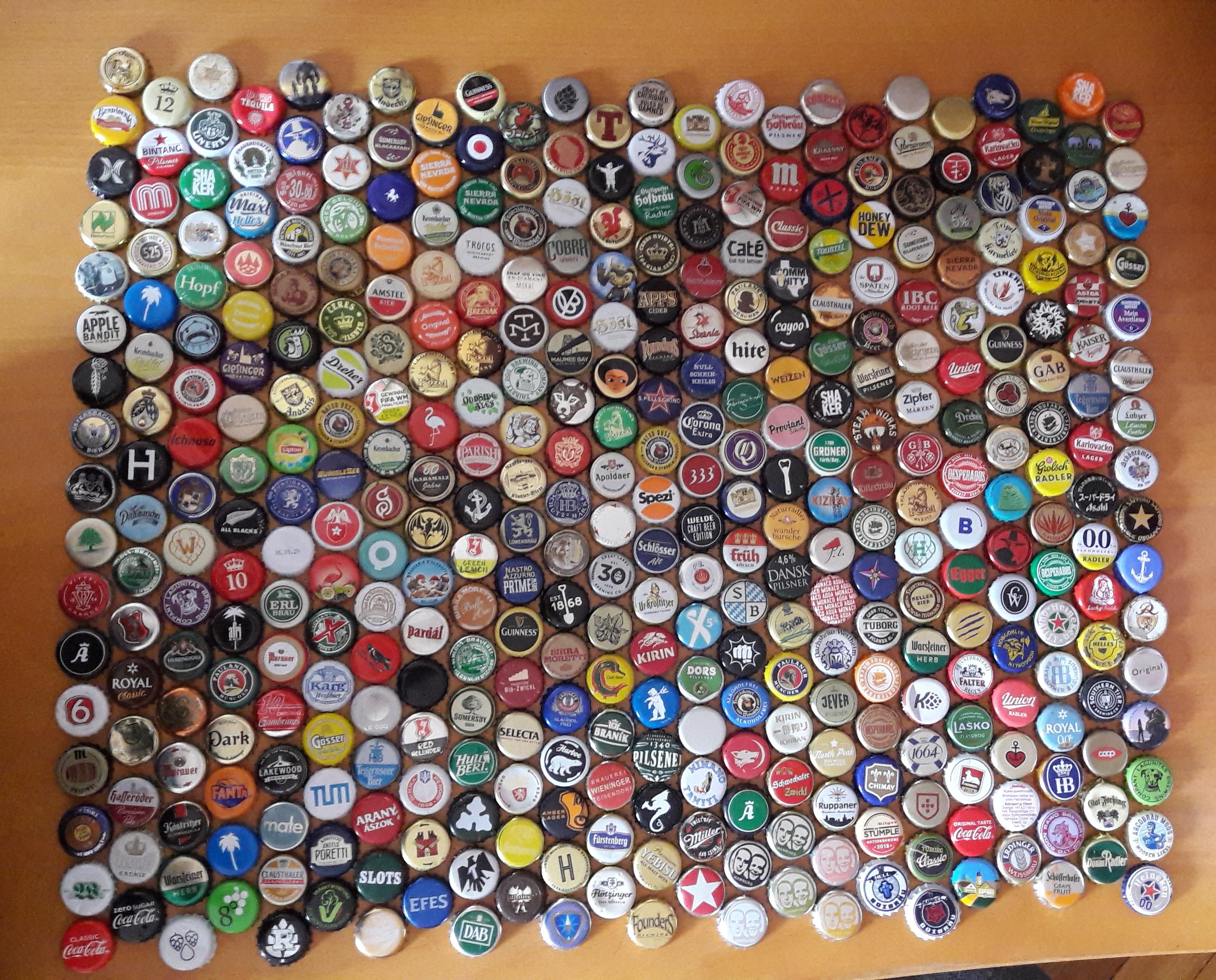 My collection (394 unique caps) r/BottleCapCollecting