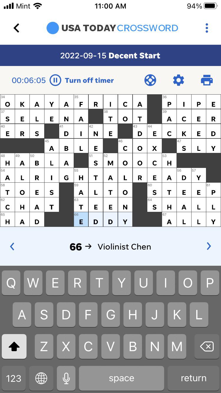 Made It Into the Crossword! r/lingling40hrs