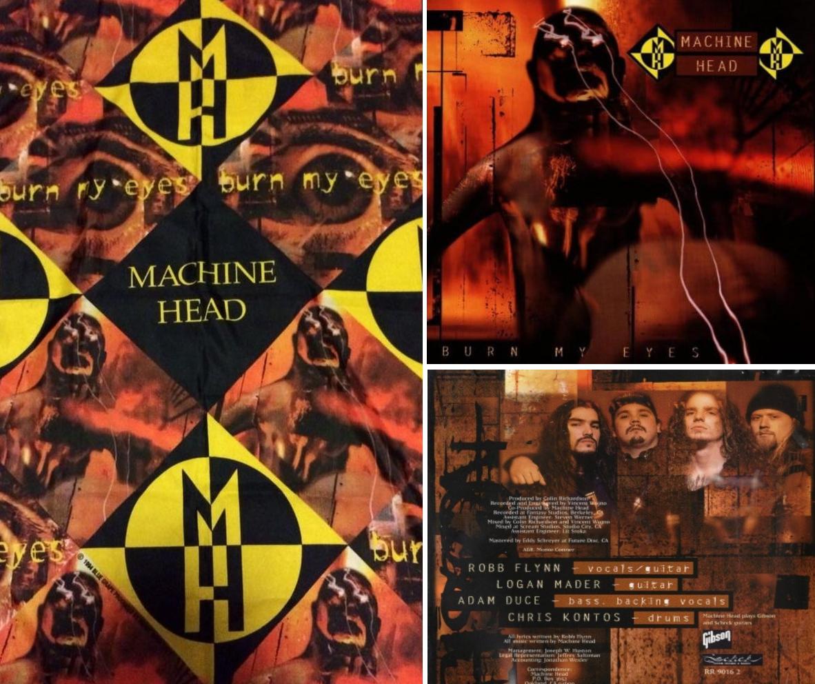 Machine Head Burn My Eyes (1994) album art r/90sdesign