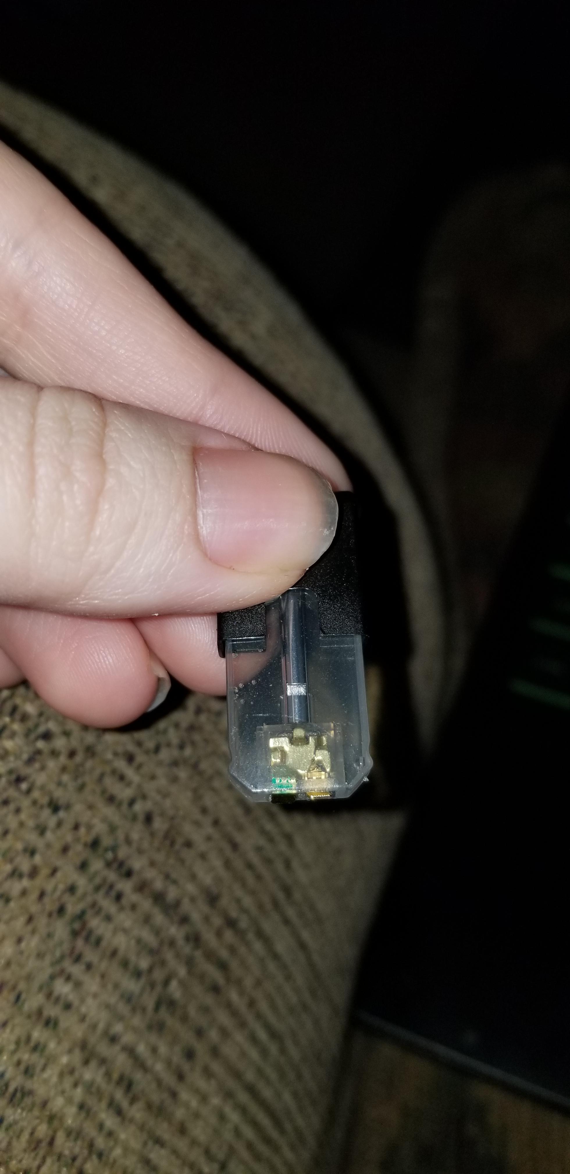 What is this green stuff? It looks like it's on the outside, between