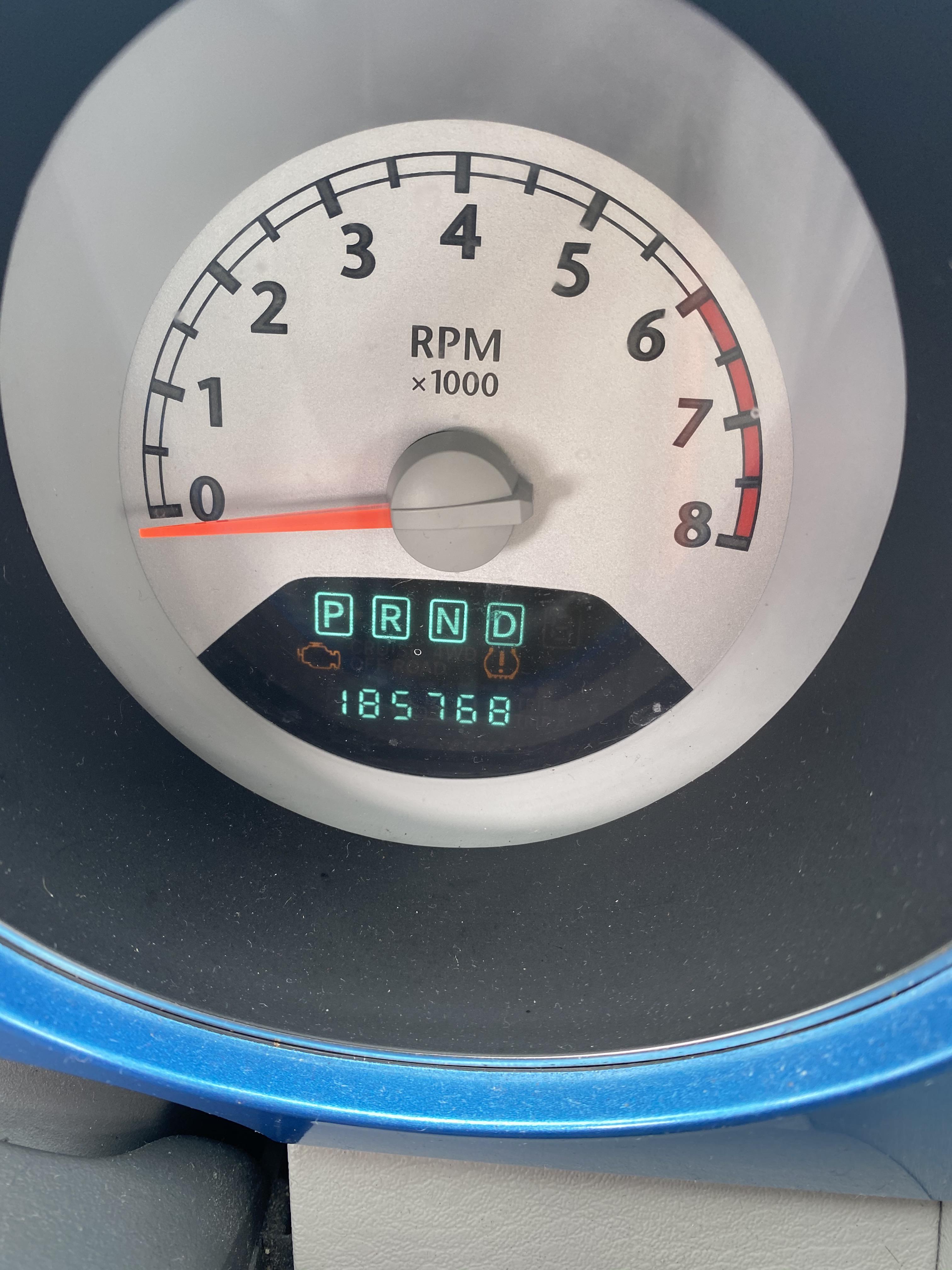 08 pt cruiser won’t start with the shifts light up showed in the photo