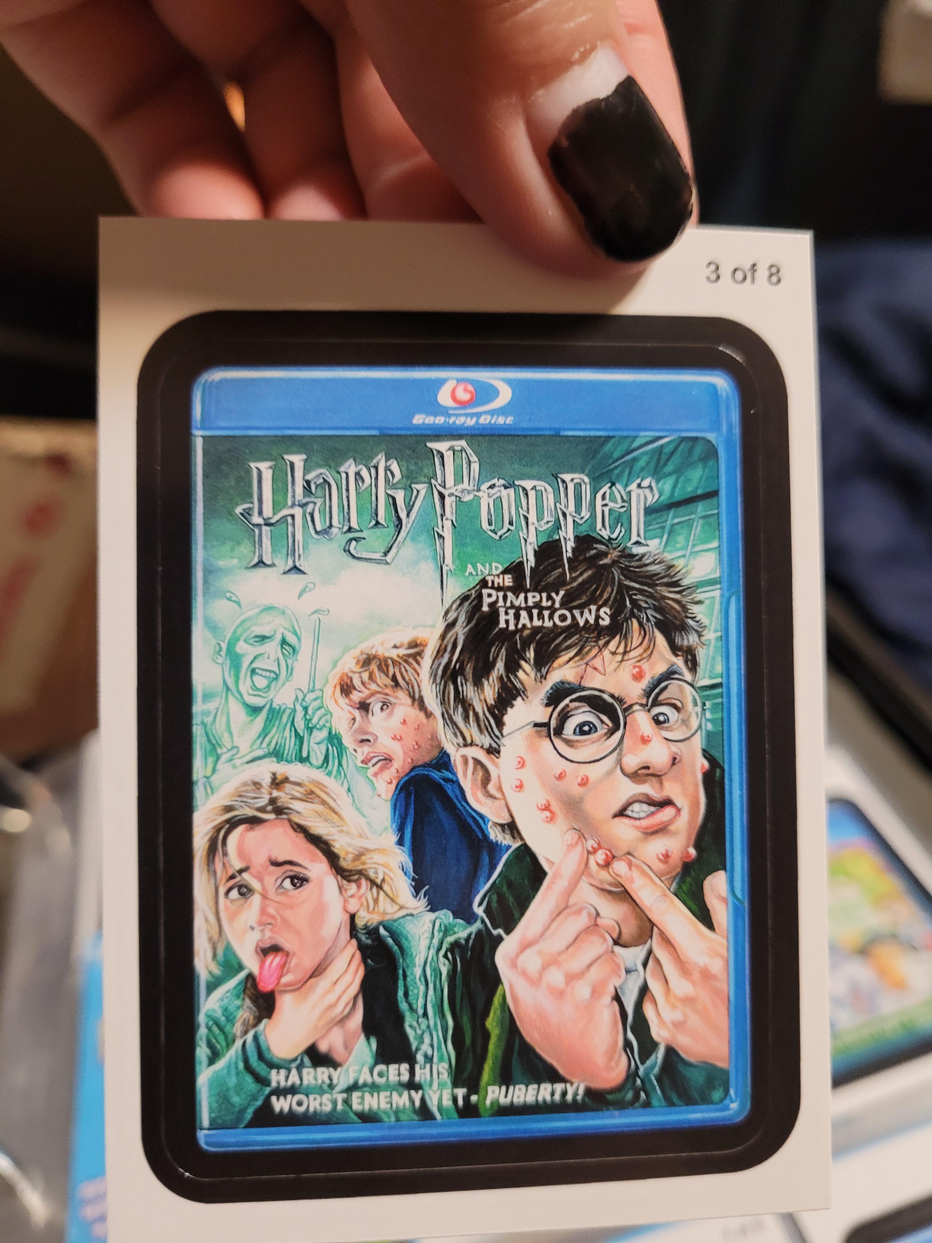 Here's a Harry Potter Wacky Package sticker from my collection r
