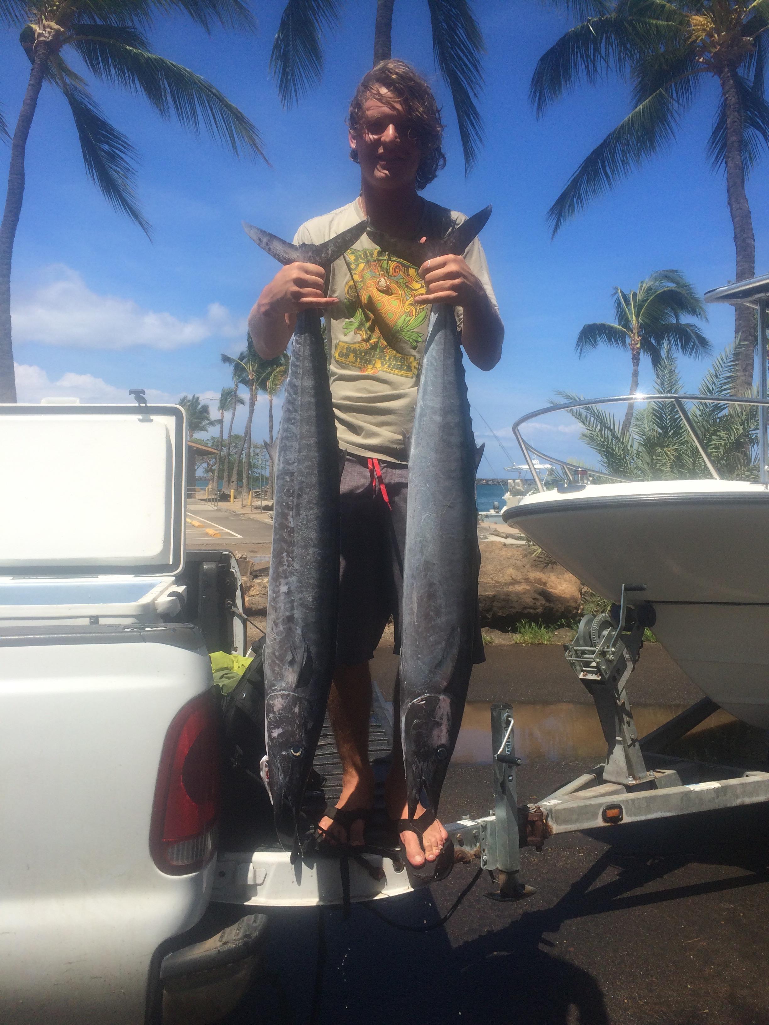 A couple ono (wahoo) kawaihae, HI r/Fishing