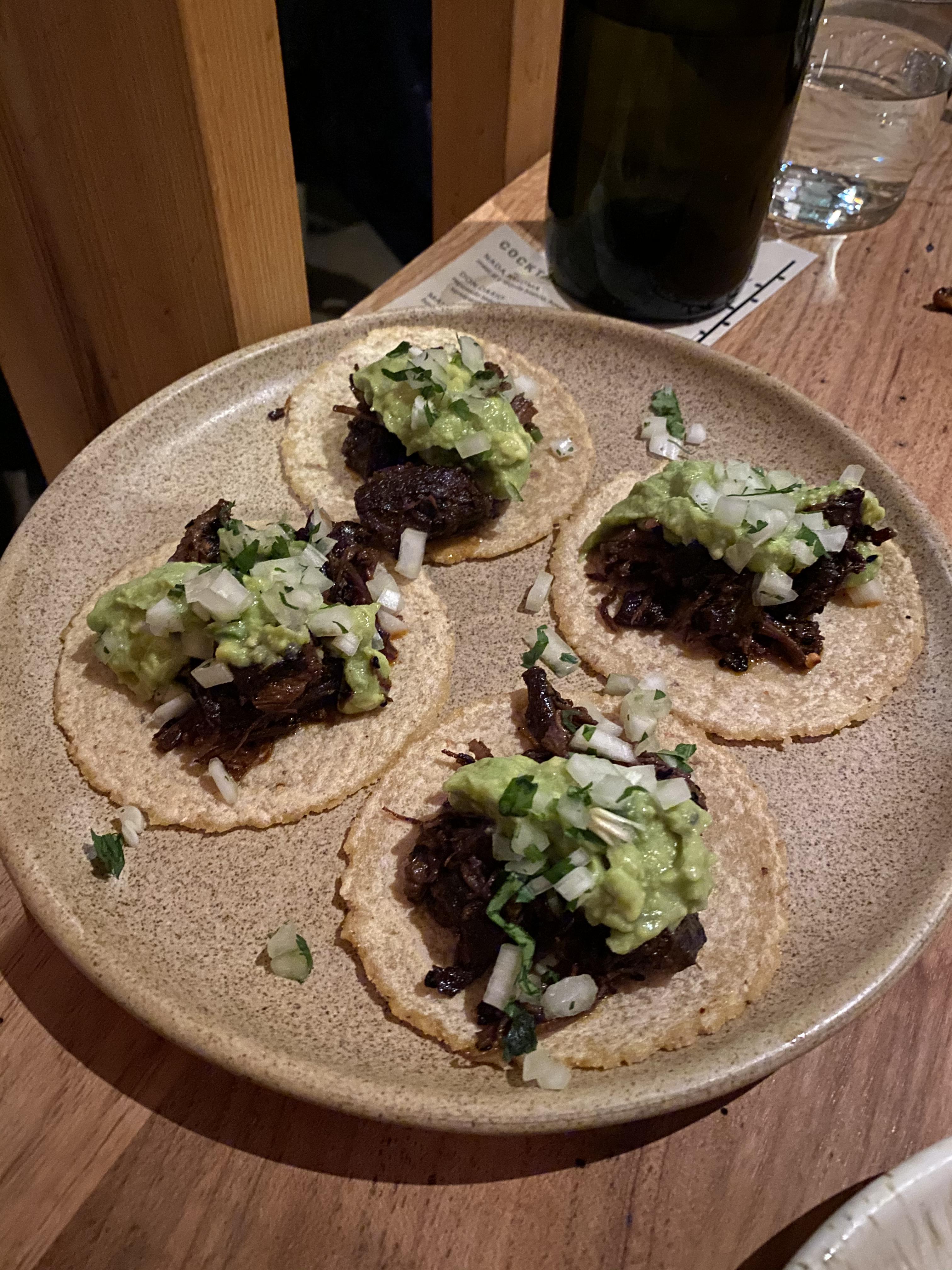 Confit brisket tacos from Suerte (Austin) r/tacos