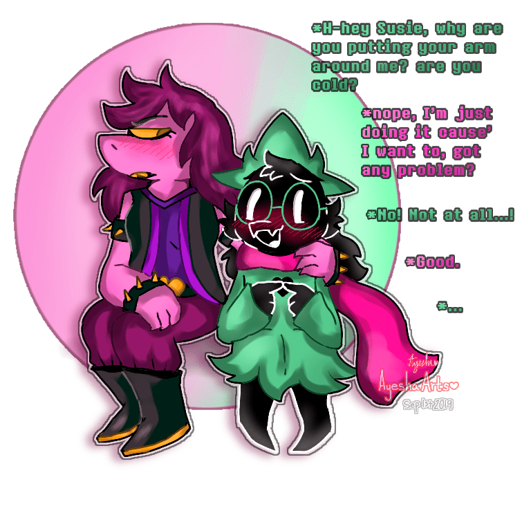 Purple bad gurl and floofy boi! (Art by AyeshaArts) r/ralsusie_gang