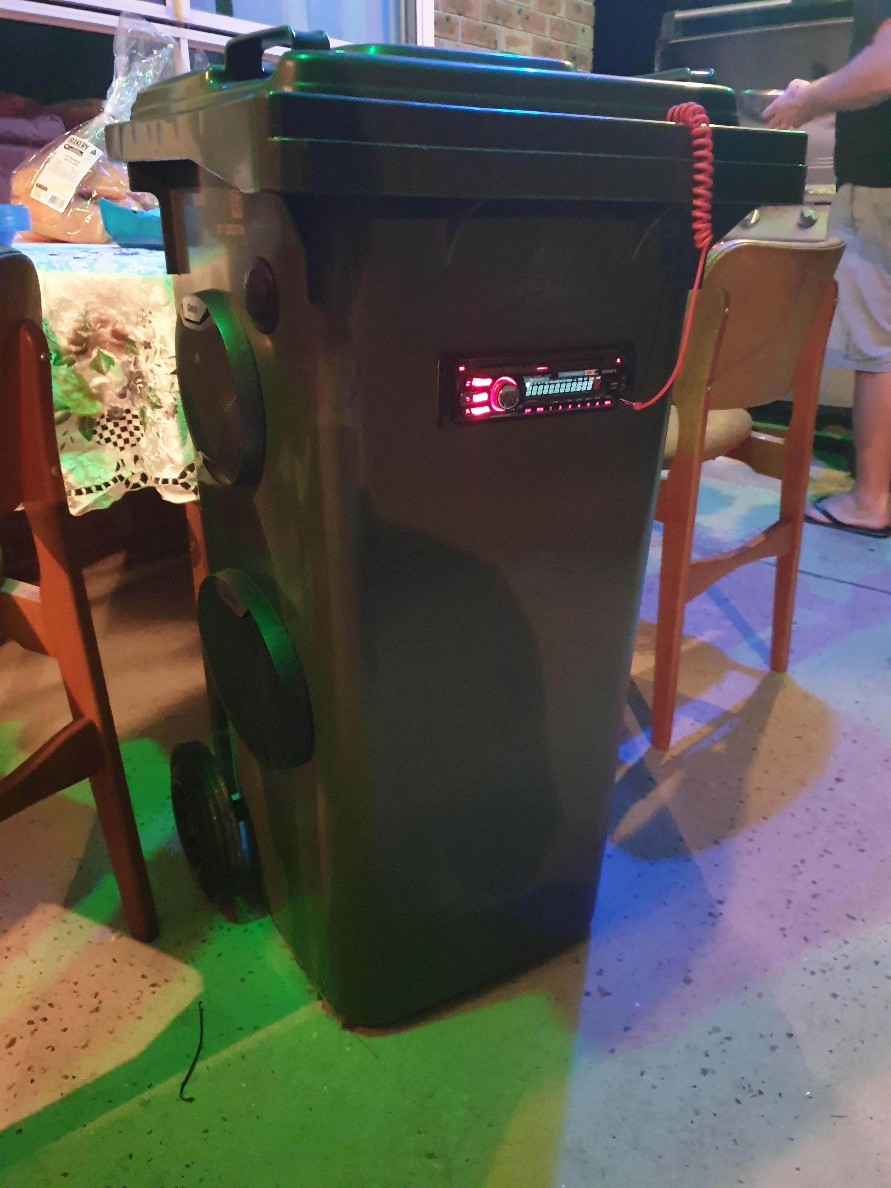 Wheelie Bin Speaker Setup (AUS) r/ATBGE