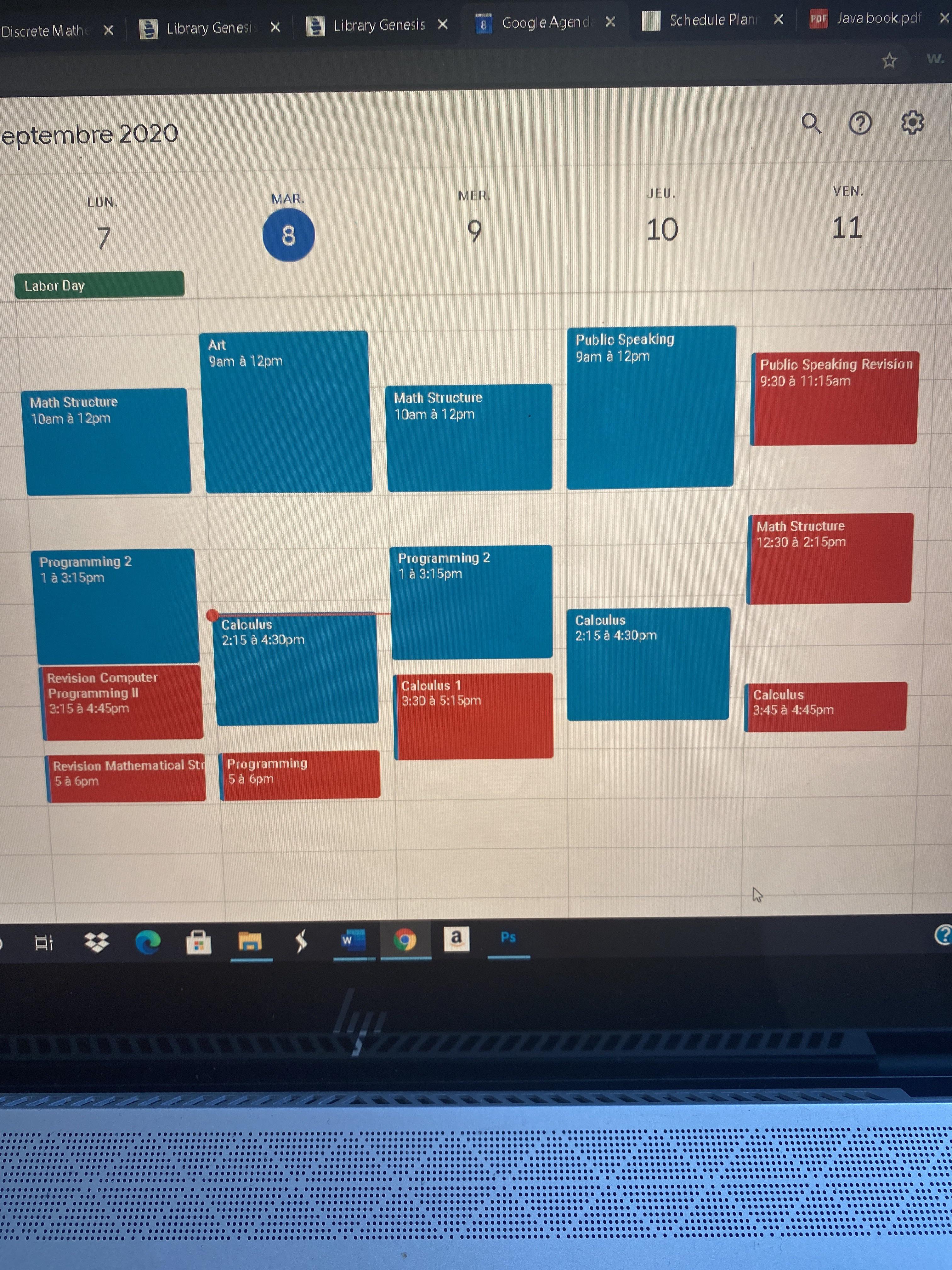 I want to change my ways. So i decided to start a studying schedule