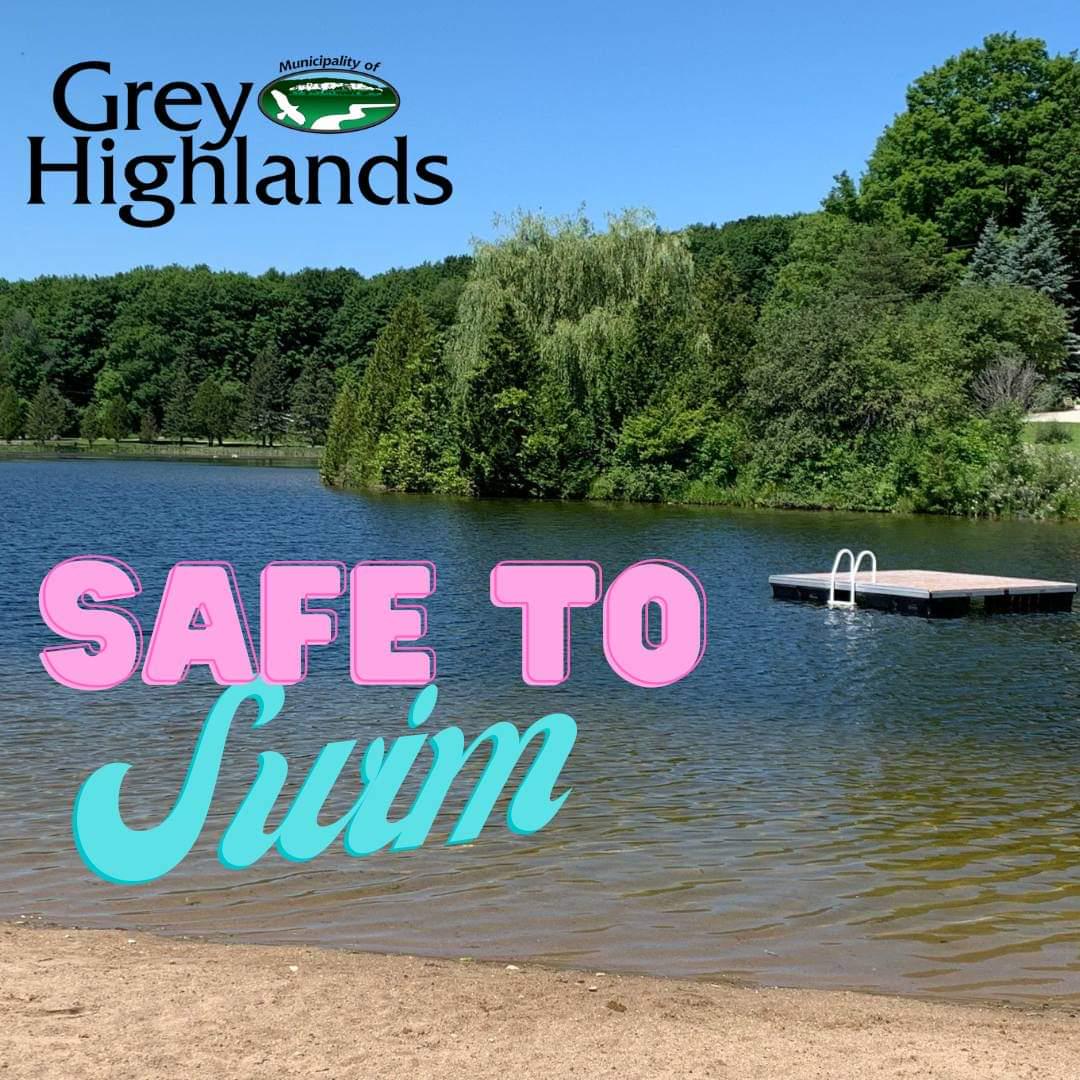 [Flesherton] Public Beaches in Eugenia open for swimming. r