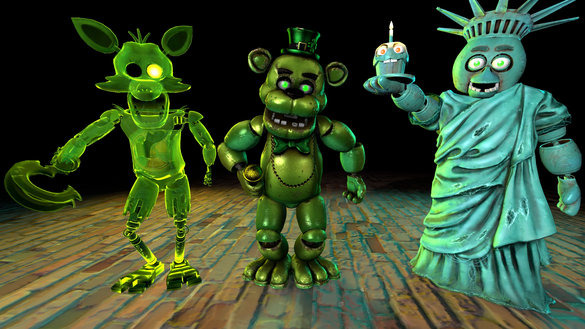 FNaF AR green gang r/fivenightsatfreddys
