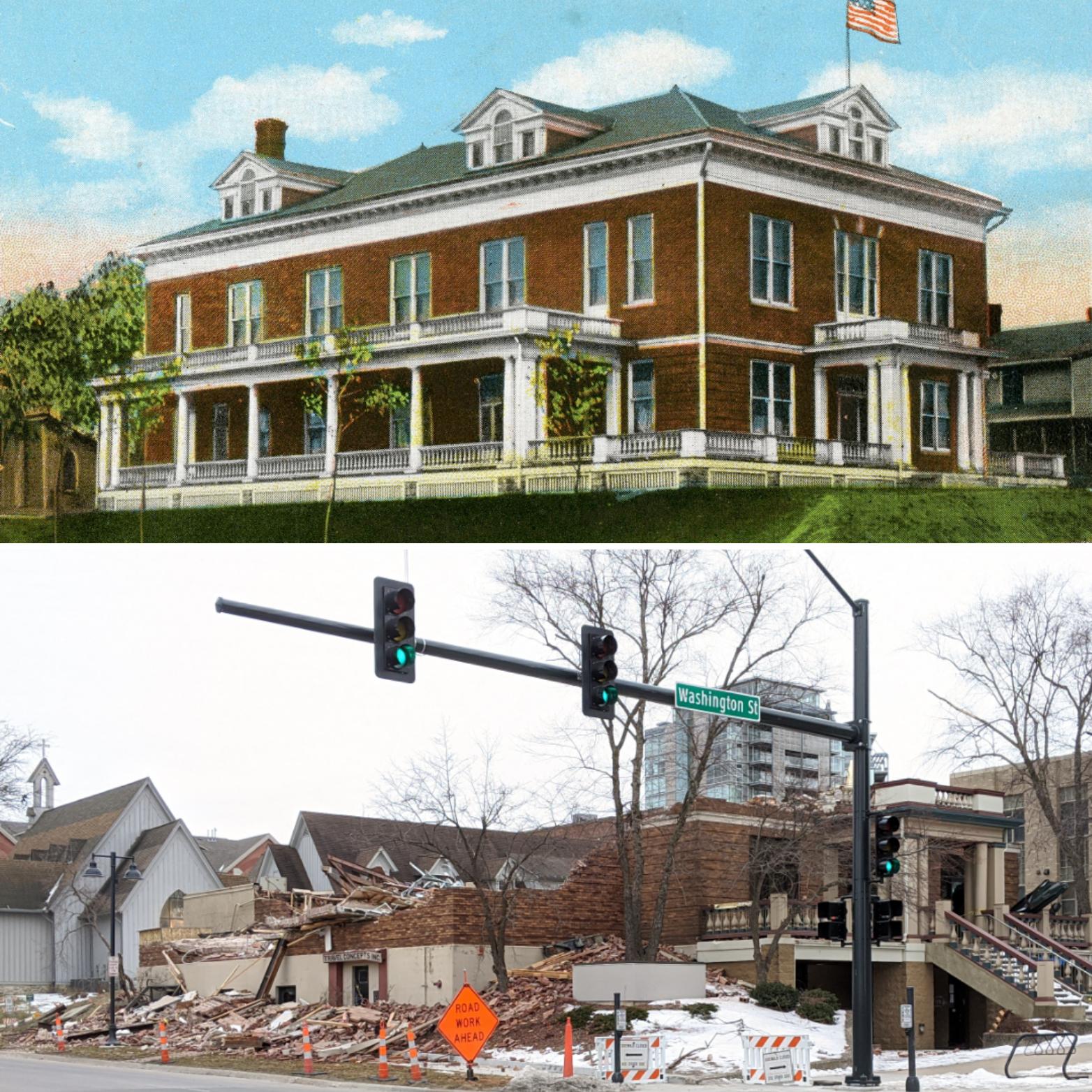 The former Elks Lodge in Iowa City, Iowa, 1909 2020 r