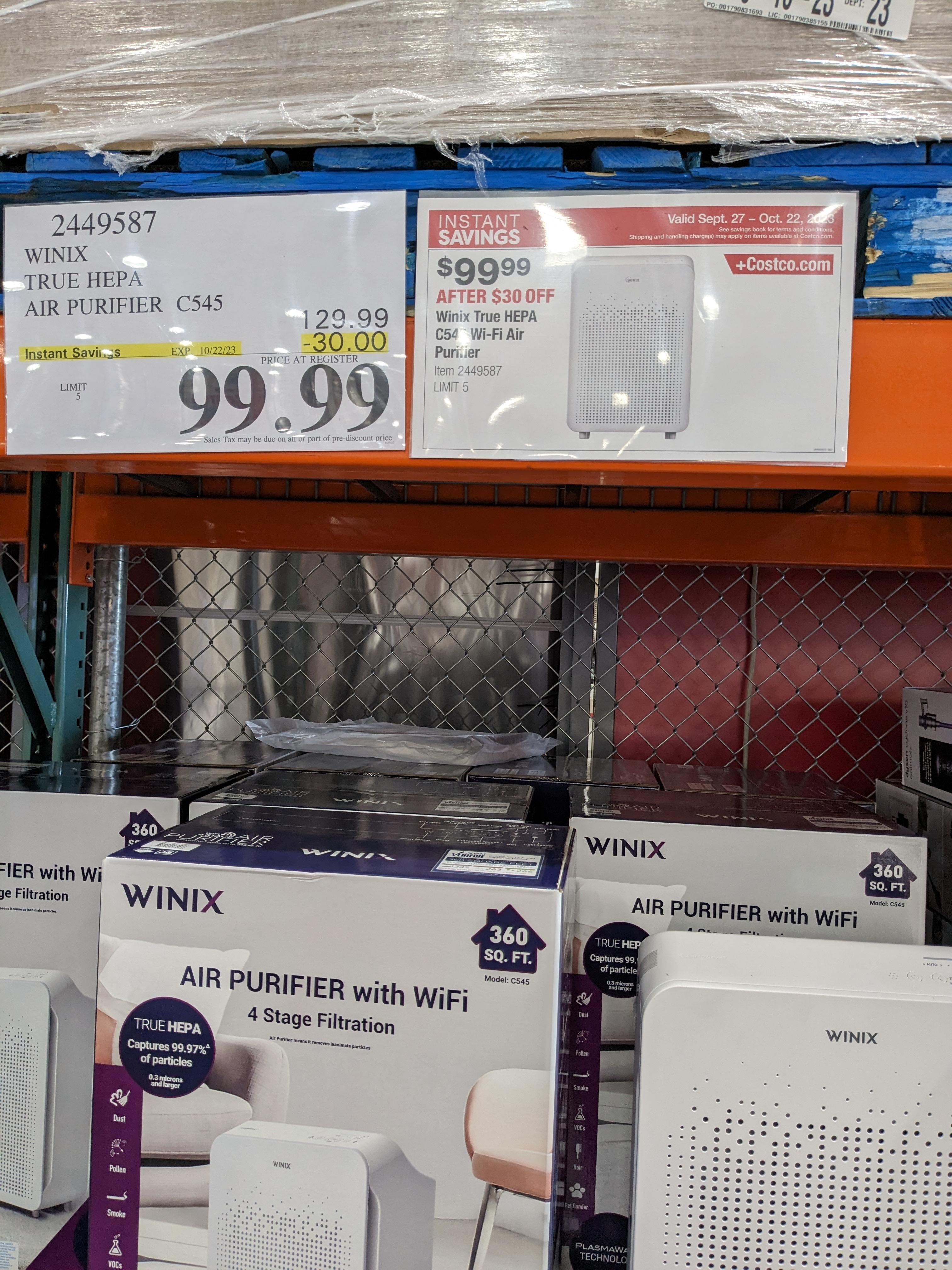 Winix true hepa air purifier? r/Costco