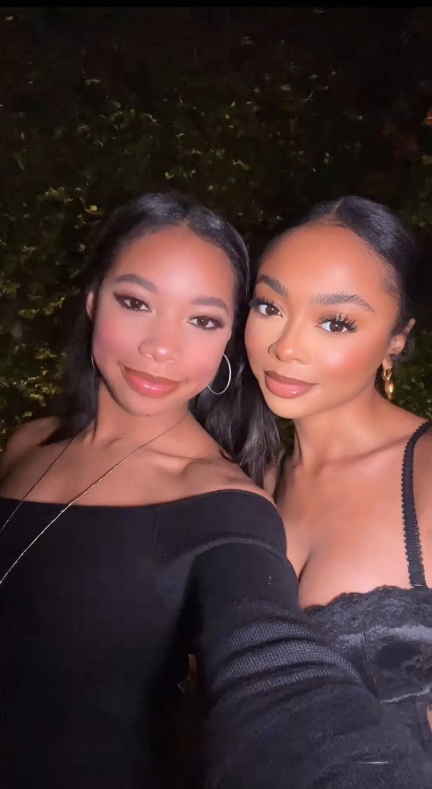 Skai Jackson with Kyla Drew Simmons (Throwback from her Snapchat) : r