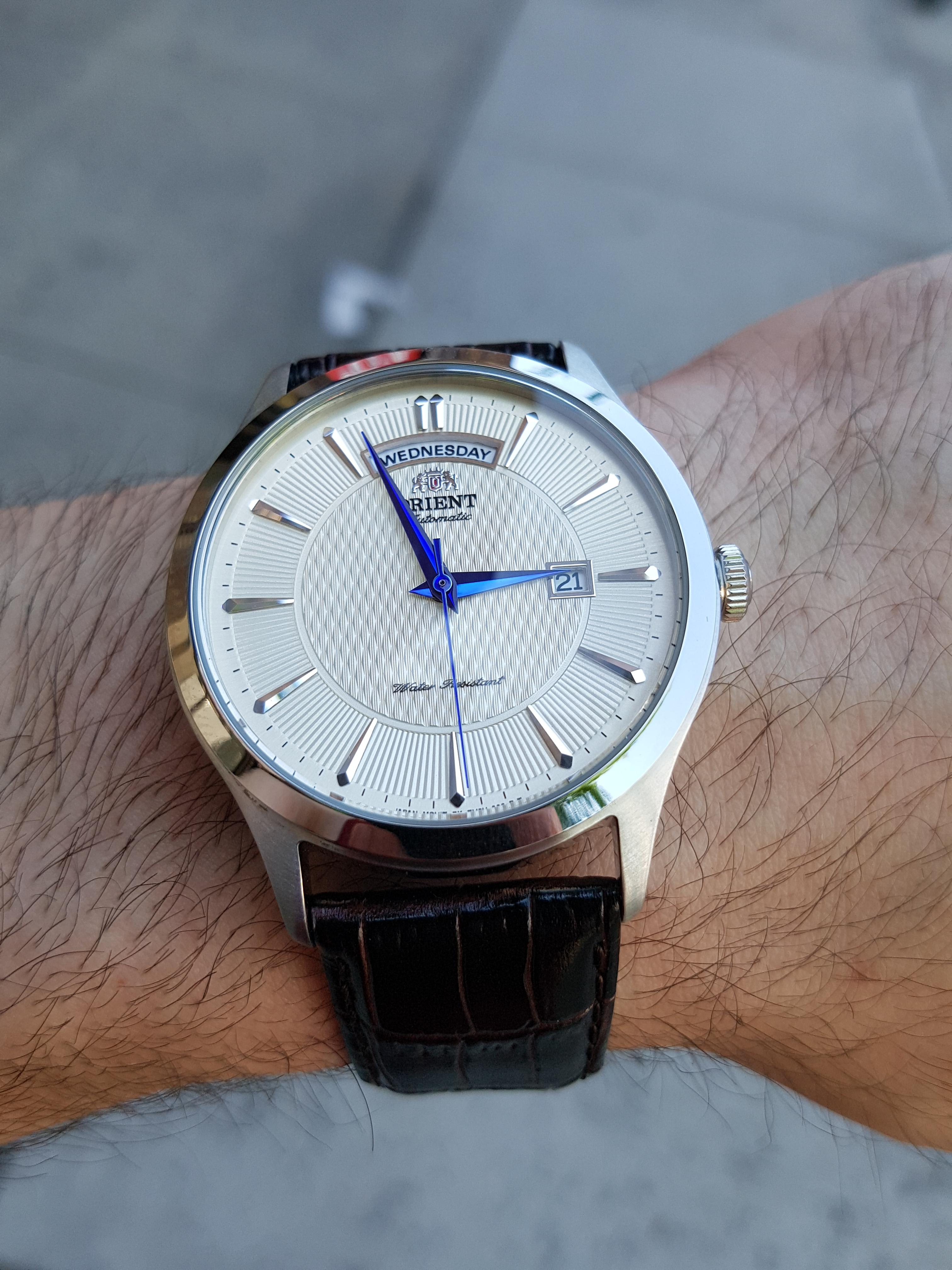 [WTS] Orient Union Cream Dial Blue Hands r/Watchexchange