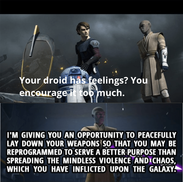 Mace Windu learning to respect droids is an underrated arc r/PrequelMemes
