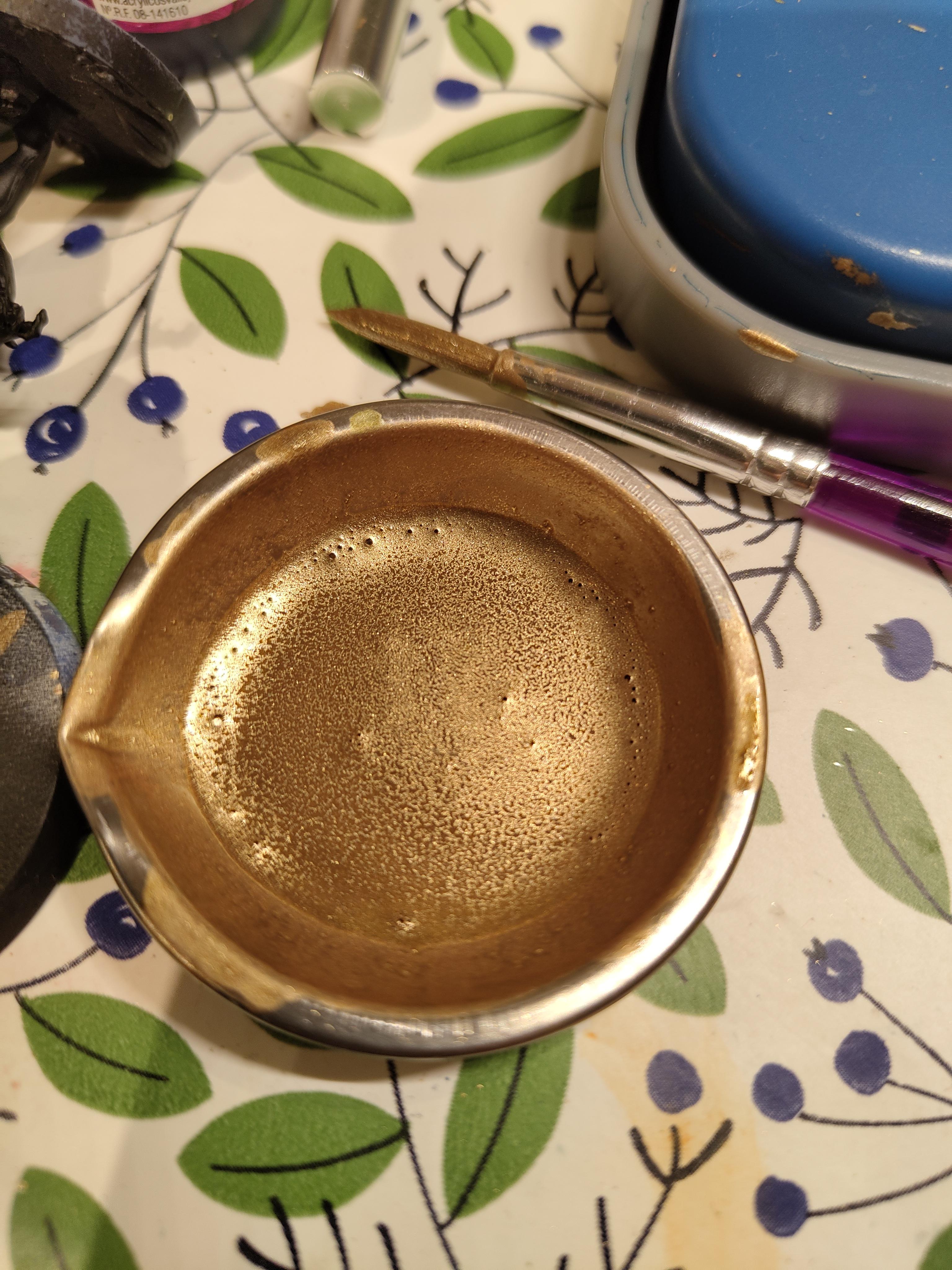 I'm following Vince's gold tutorial (Vallejo Metal colour Gold+Copper