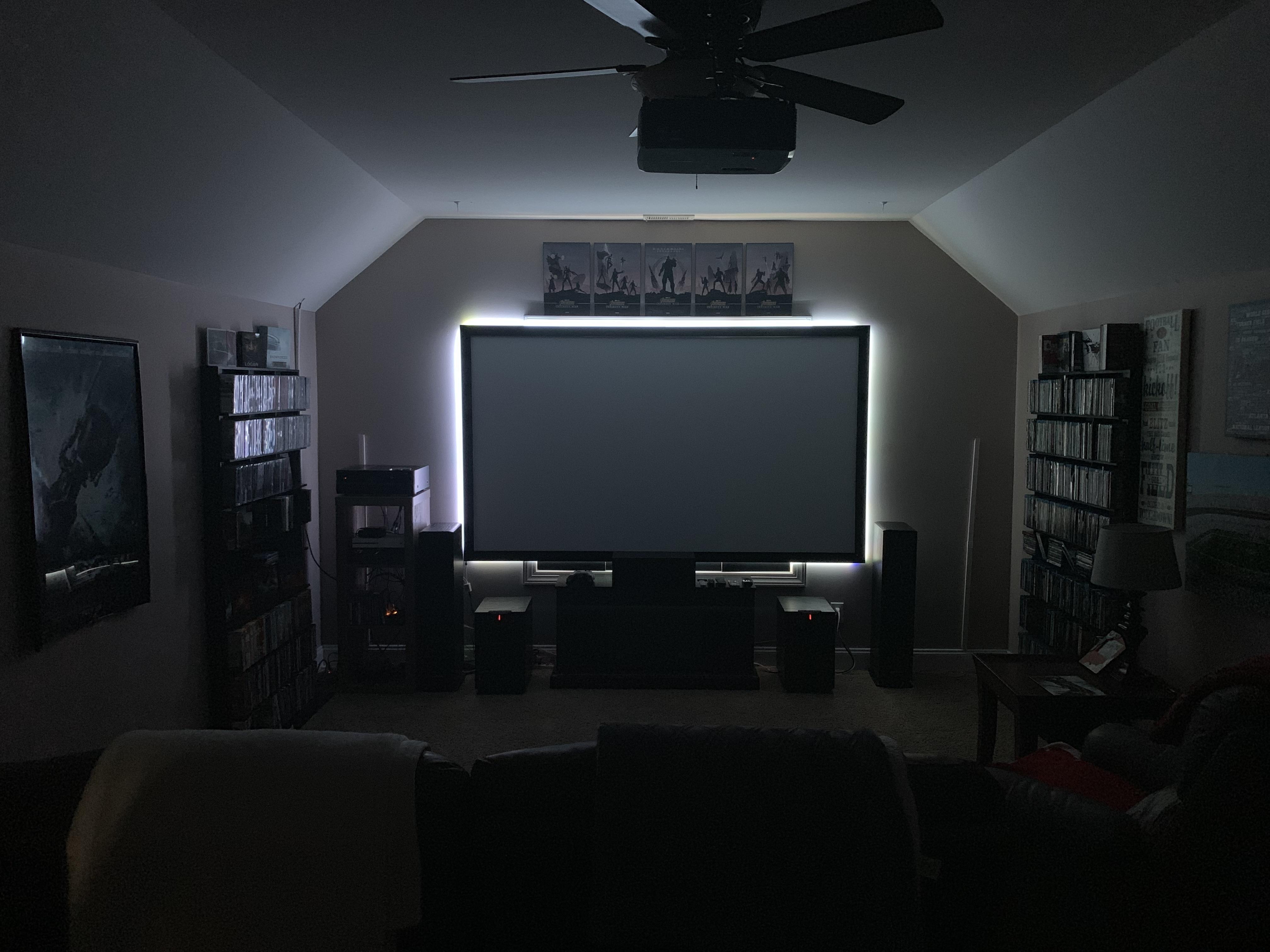 Budget Home Theater. Been working on this theater for a couple years