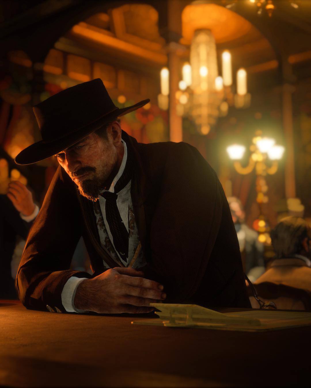 Arthur visiting the bar r/reddeadredemption