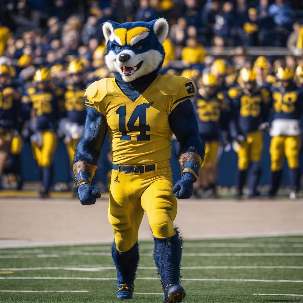 AI generated Michigan Wolverine Mascot r/MichiganWolverines
