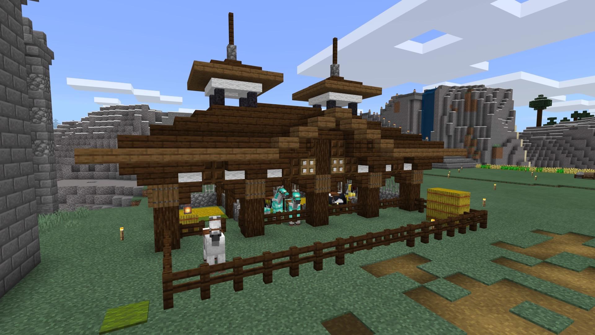 Minecraft Medieval Stables