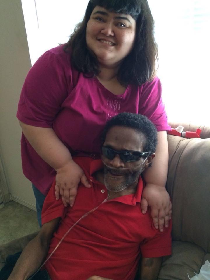 My late best friend Horace and me. Dr. Horace, despite being blind like