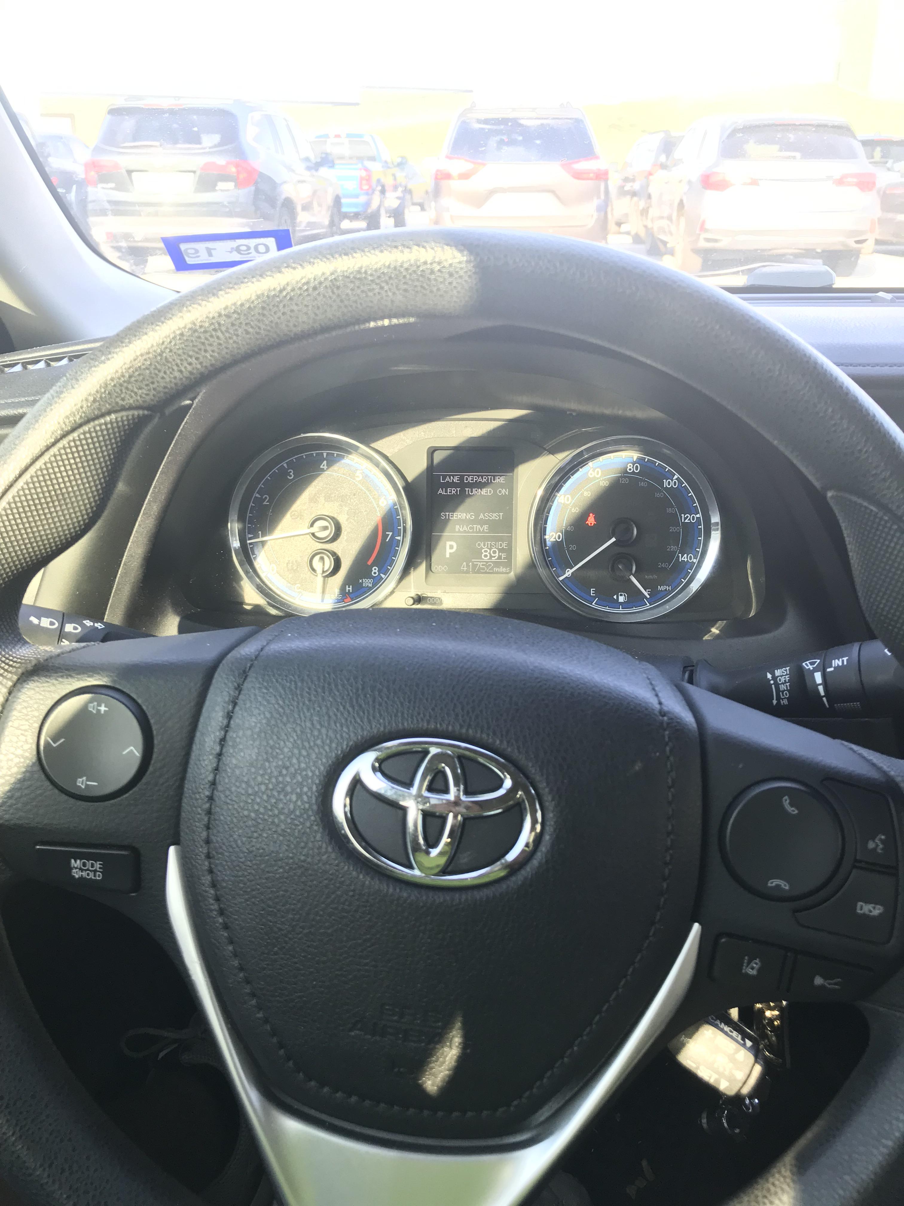 Does anyone know how to turn on steering assist for a 2017 Toyota