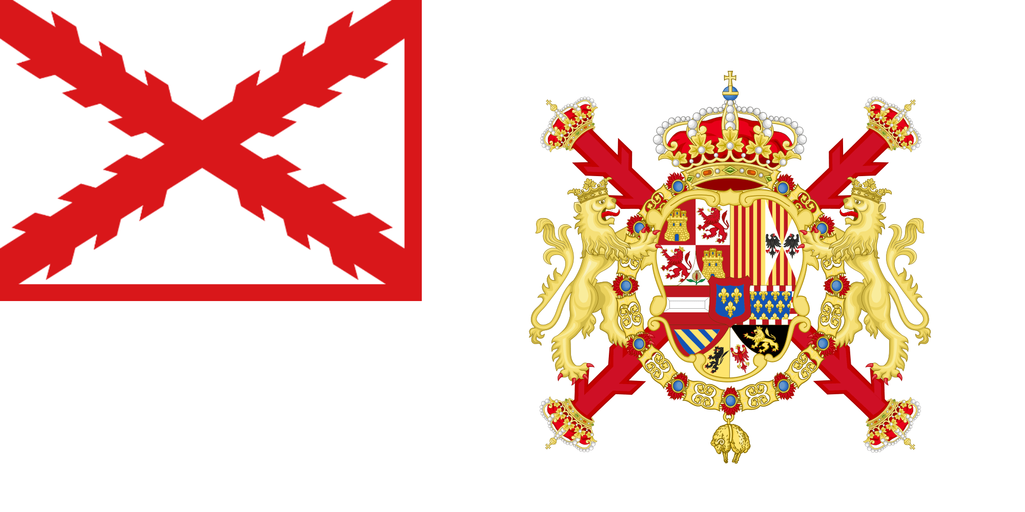 Spanish Empire Flag Map