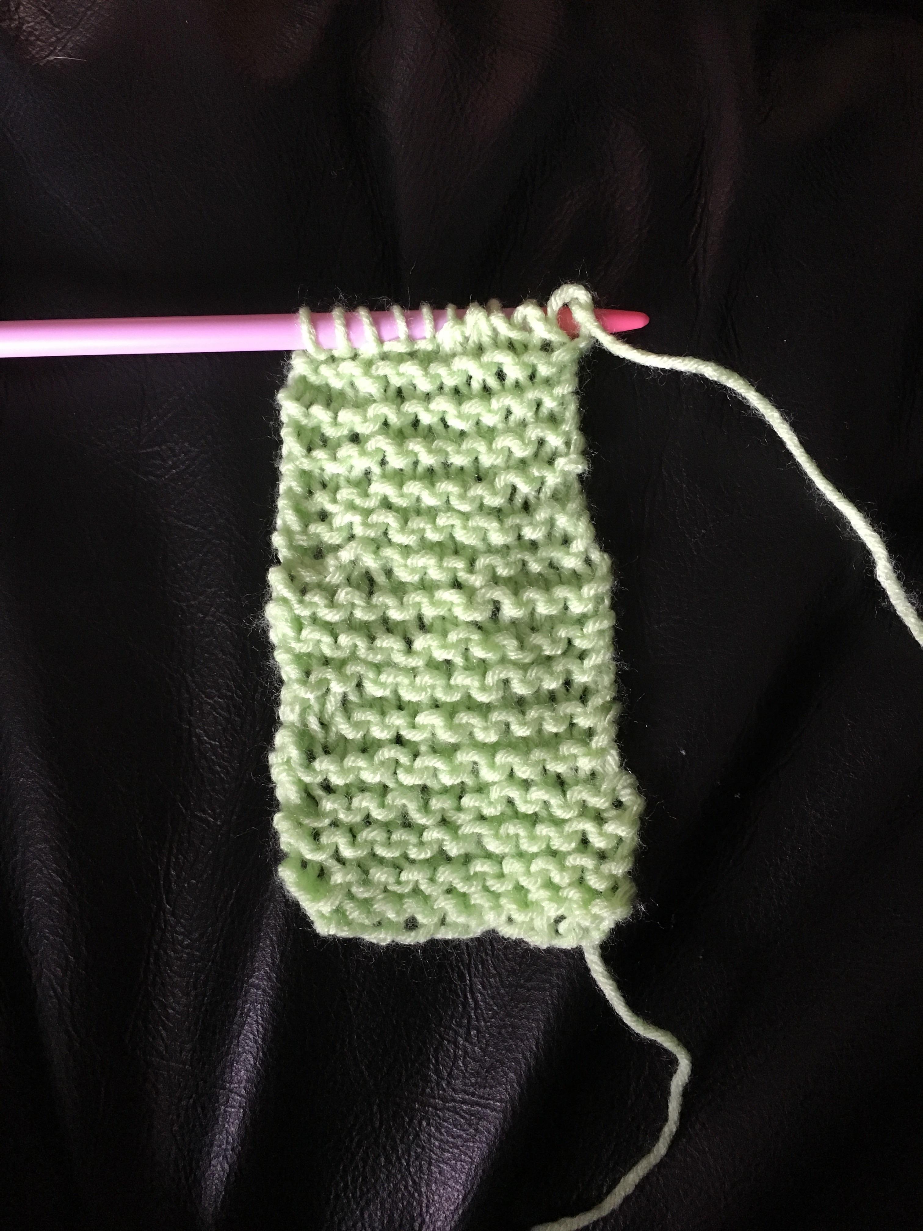 You all inspired me to give knitting another try! Haven’t knitted in