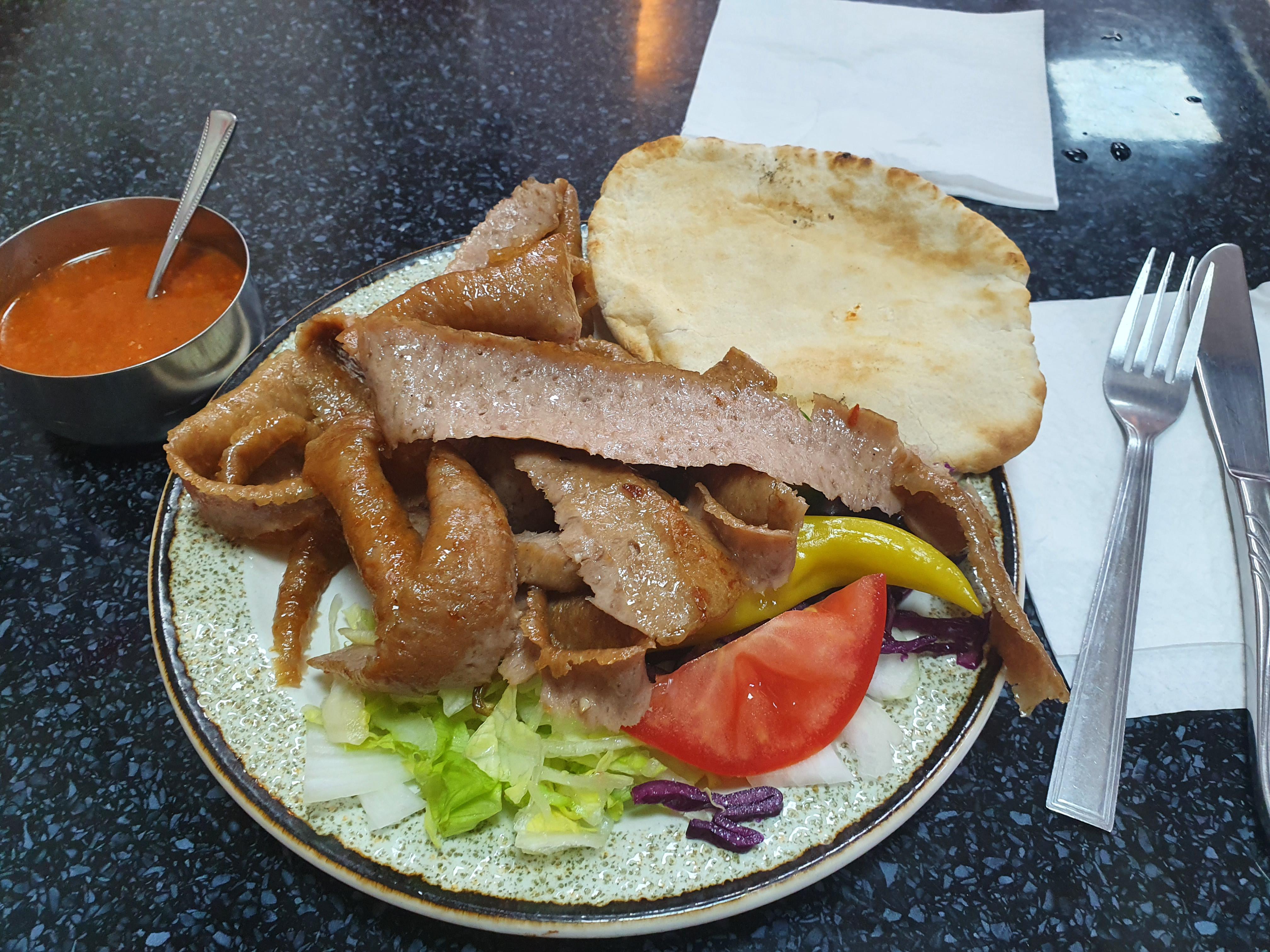 Lamb shish and lamb doner mixed kebab Doner