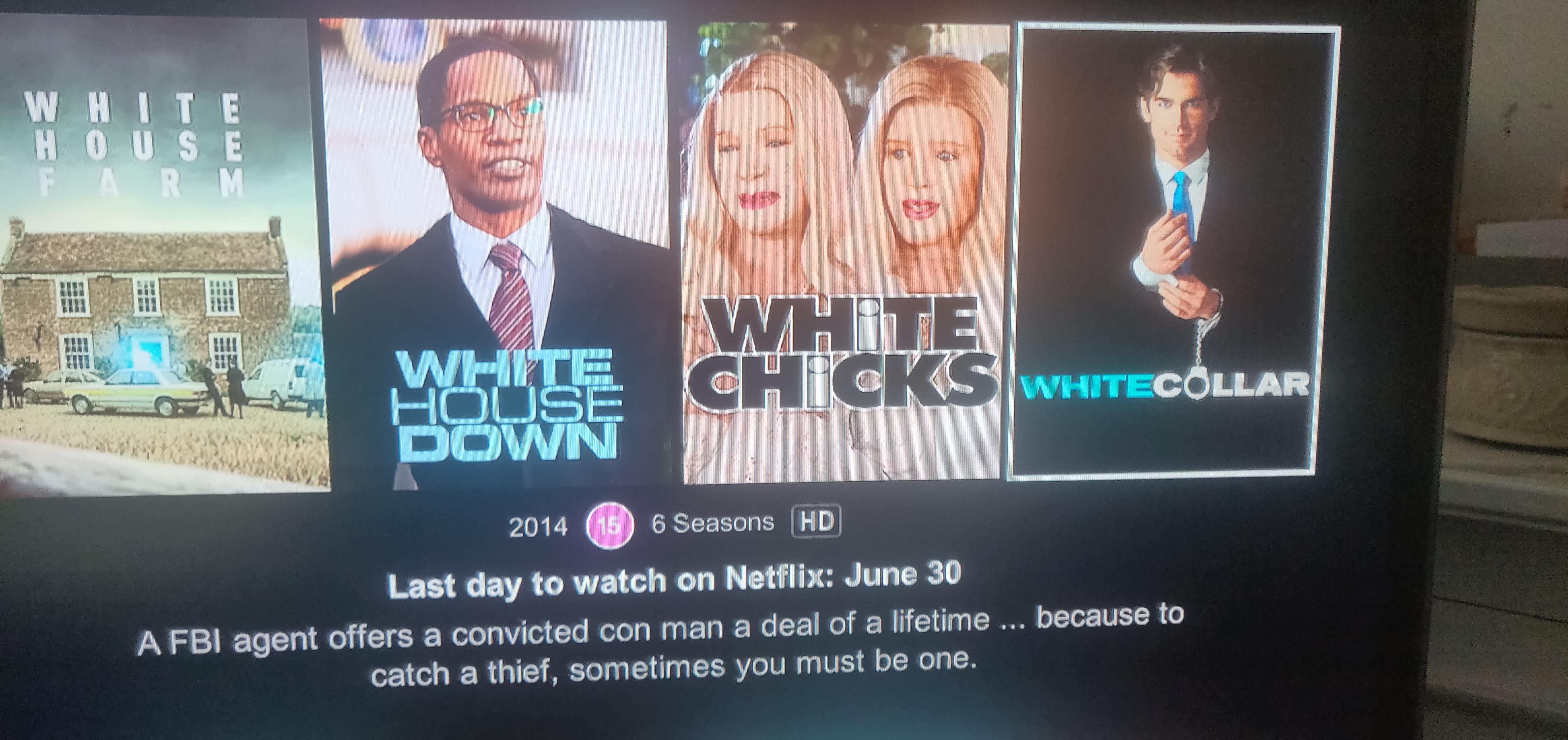 Removal of White Collar from Netflix UK 😭 r/whitecollar