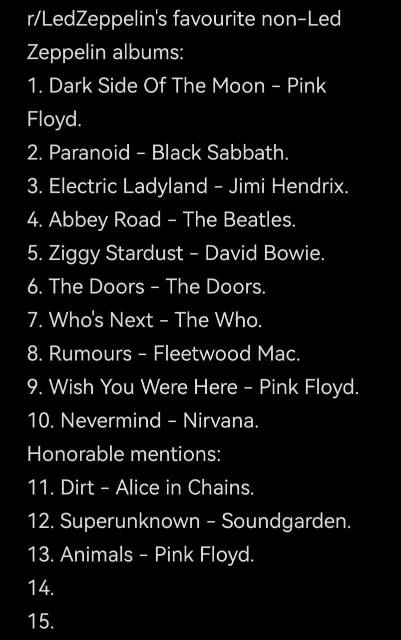 Animals by Pink Floyd wins the third honorable mentions round! Fourth