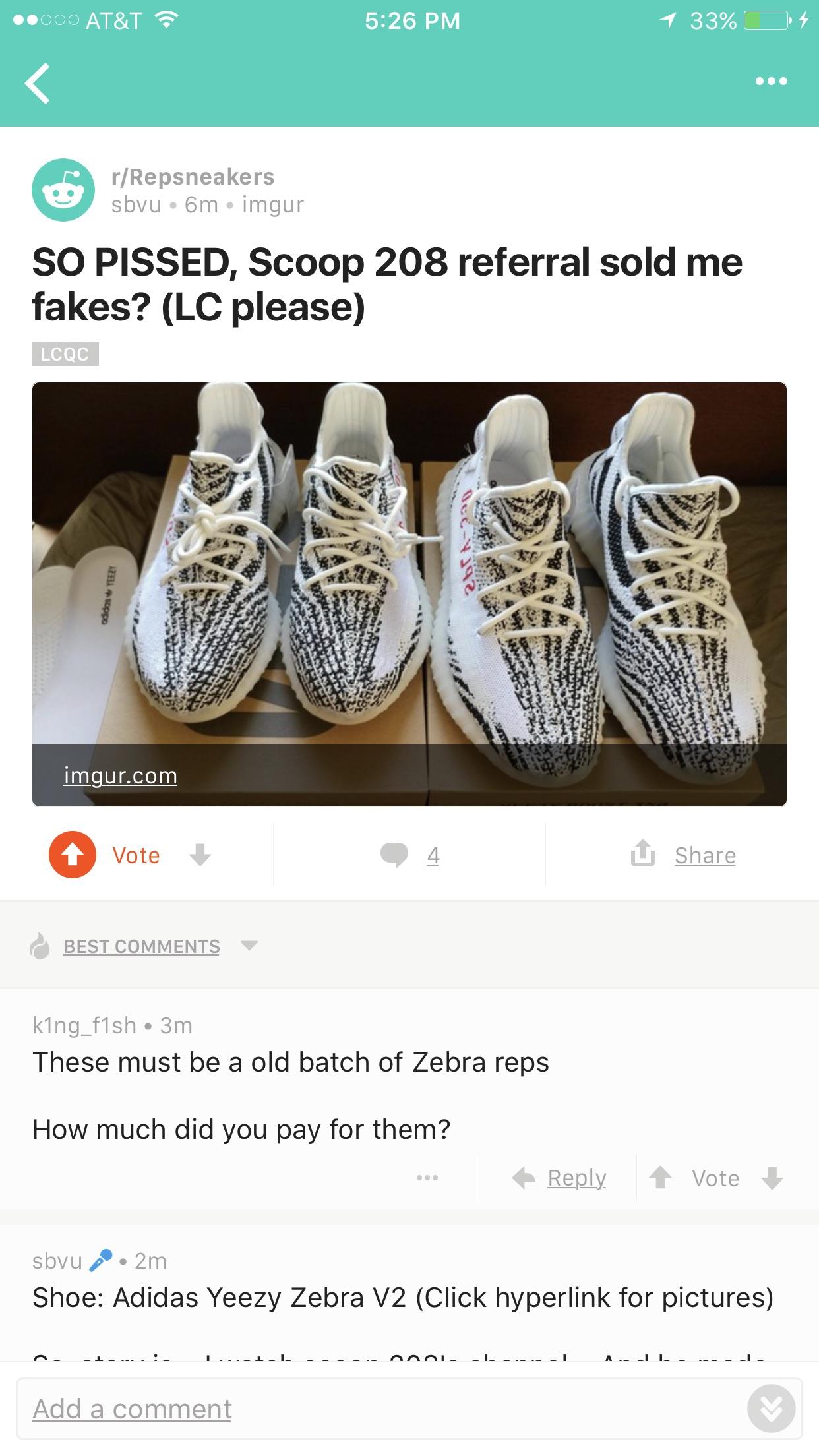 Scoop selling fakes? Link to original post