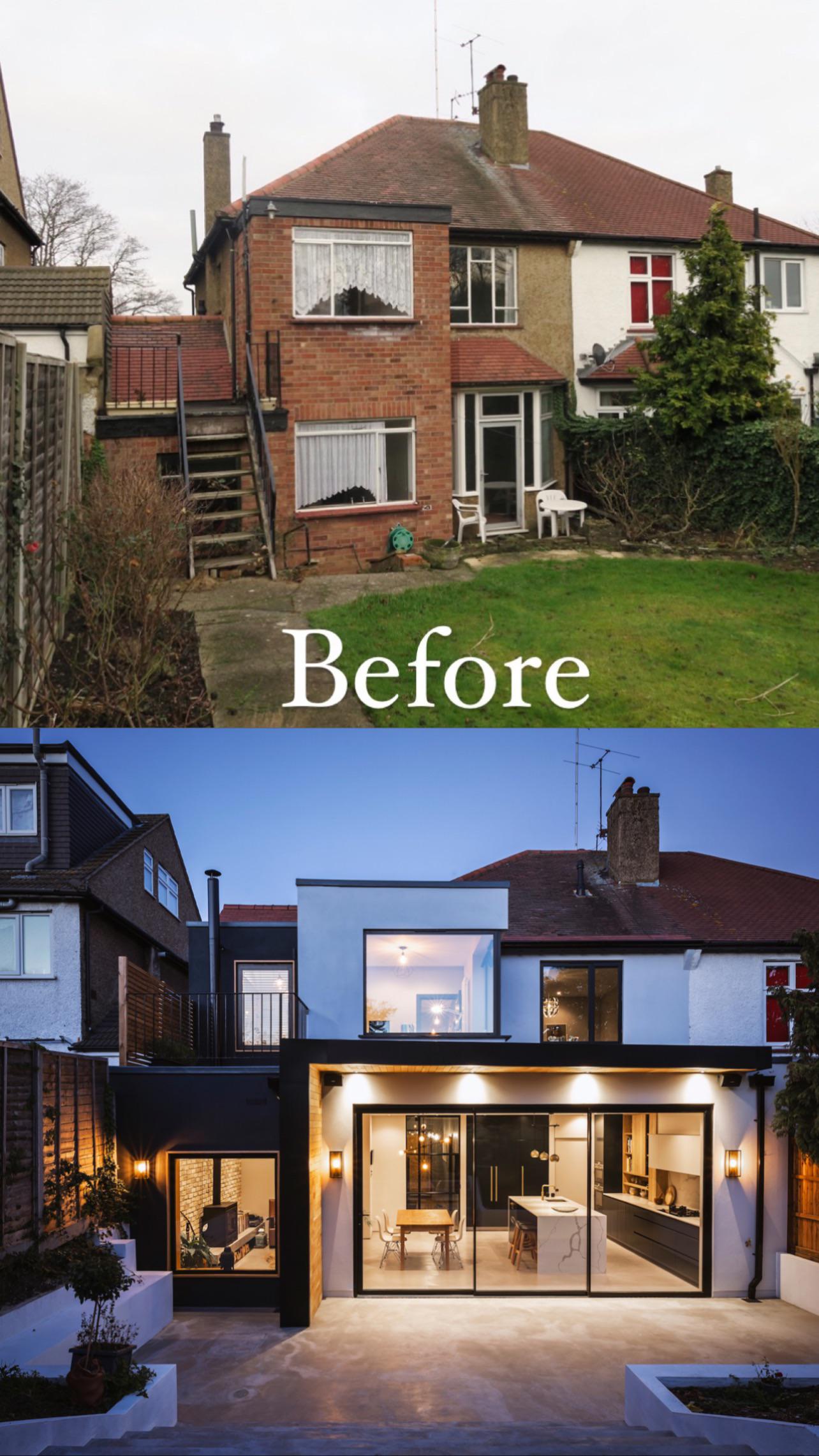 Ground floor rear extension and a twostorey side extension. r/Houseporn