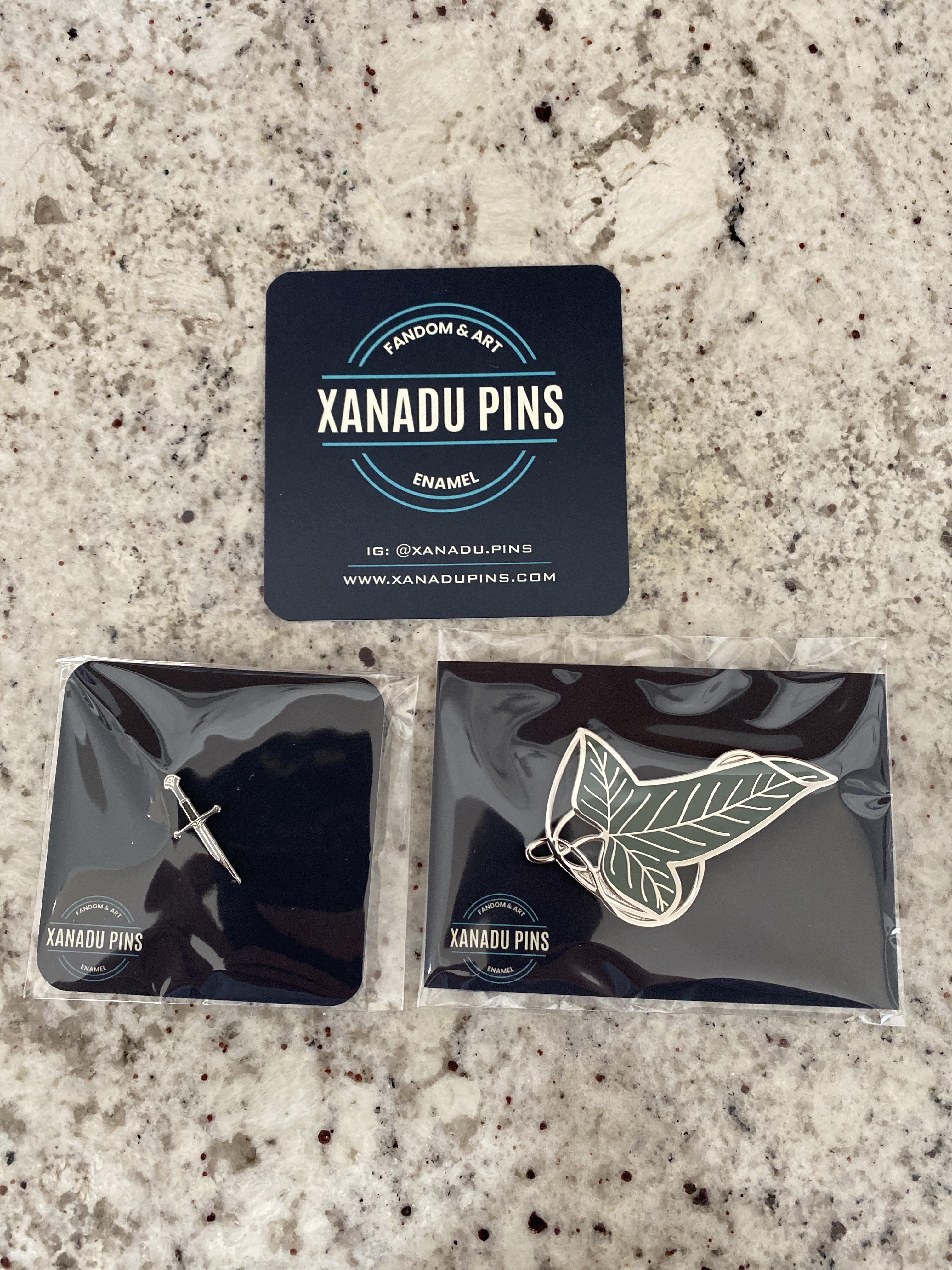 Lapel pins I got off Etsy lotr
