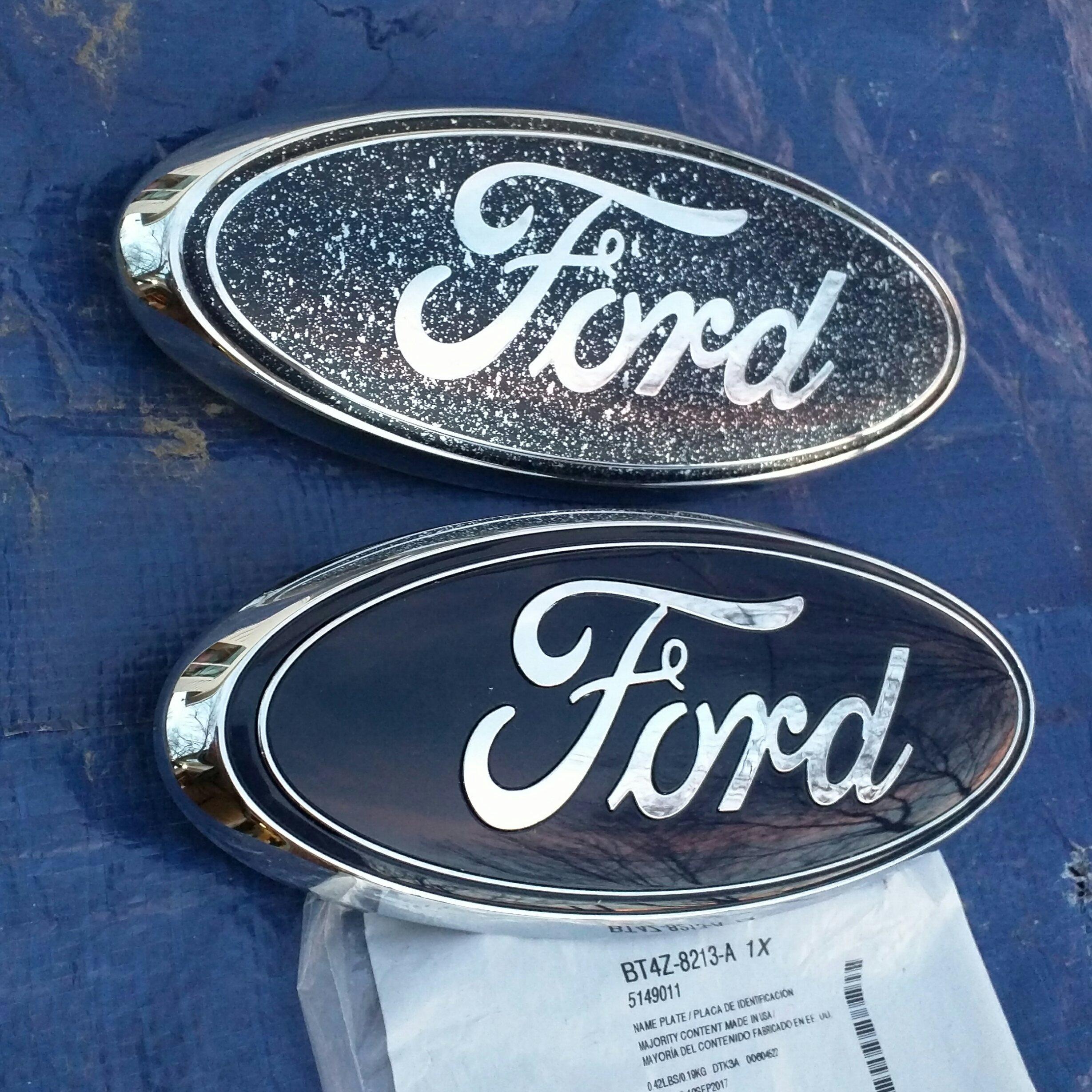 Ford badge after 125,000 miles of Detroit area roads r/Wellworn
