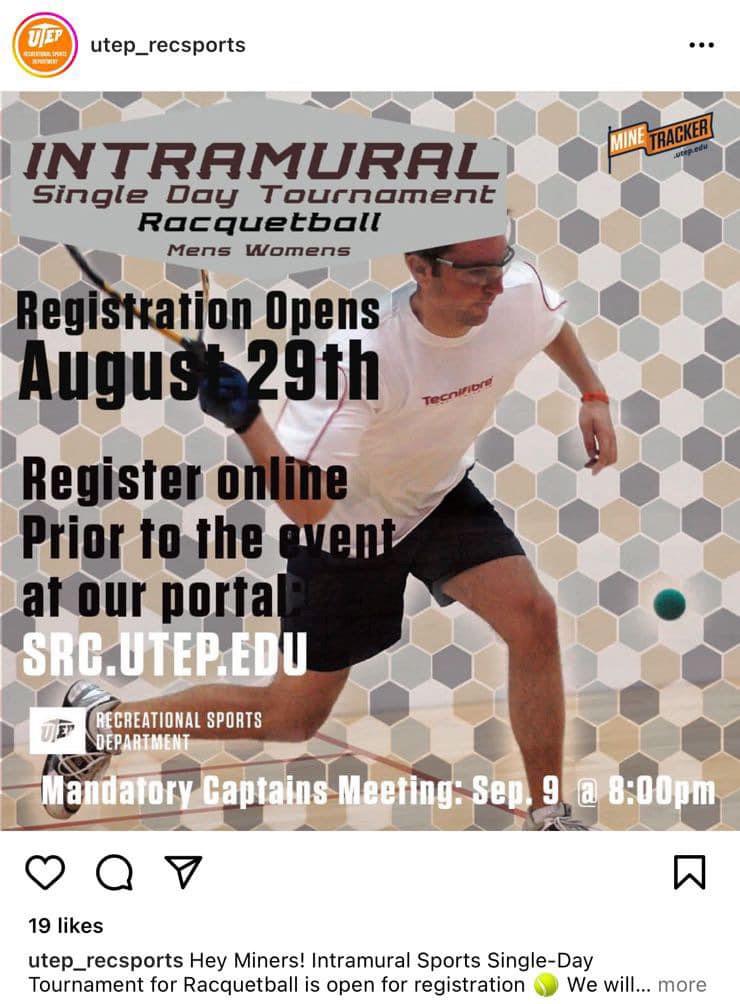 University of Texas at El Paso Racquetball r/racquetball