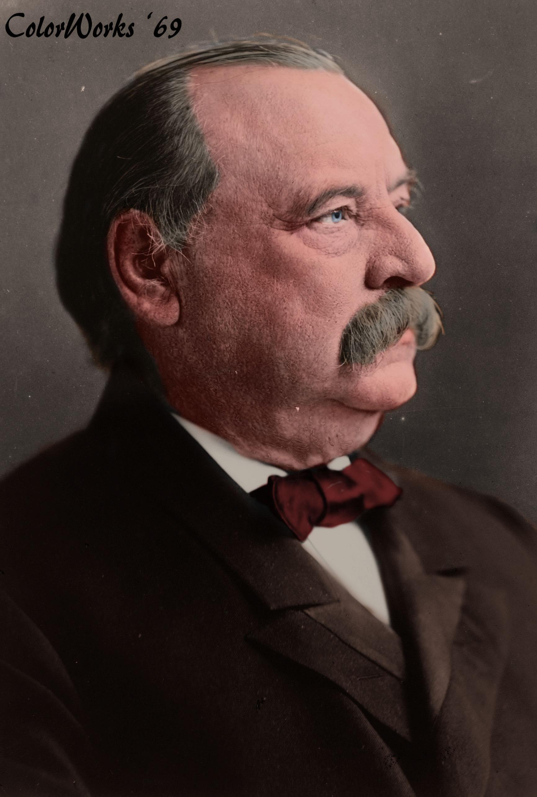 Portrait of President Grover Cleveland r/Colorization