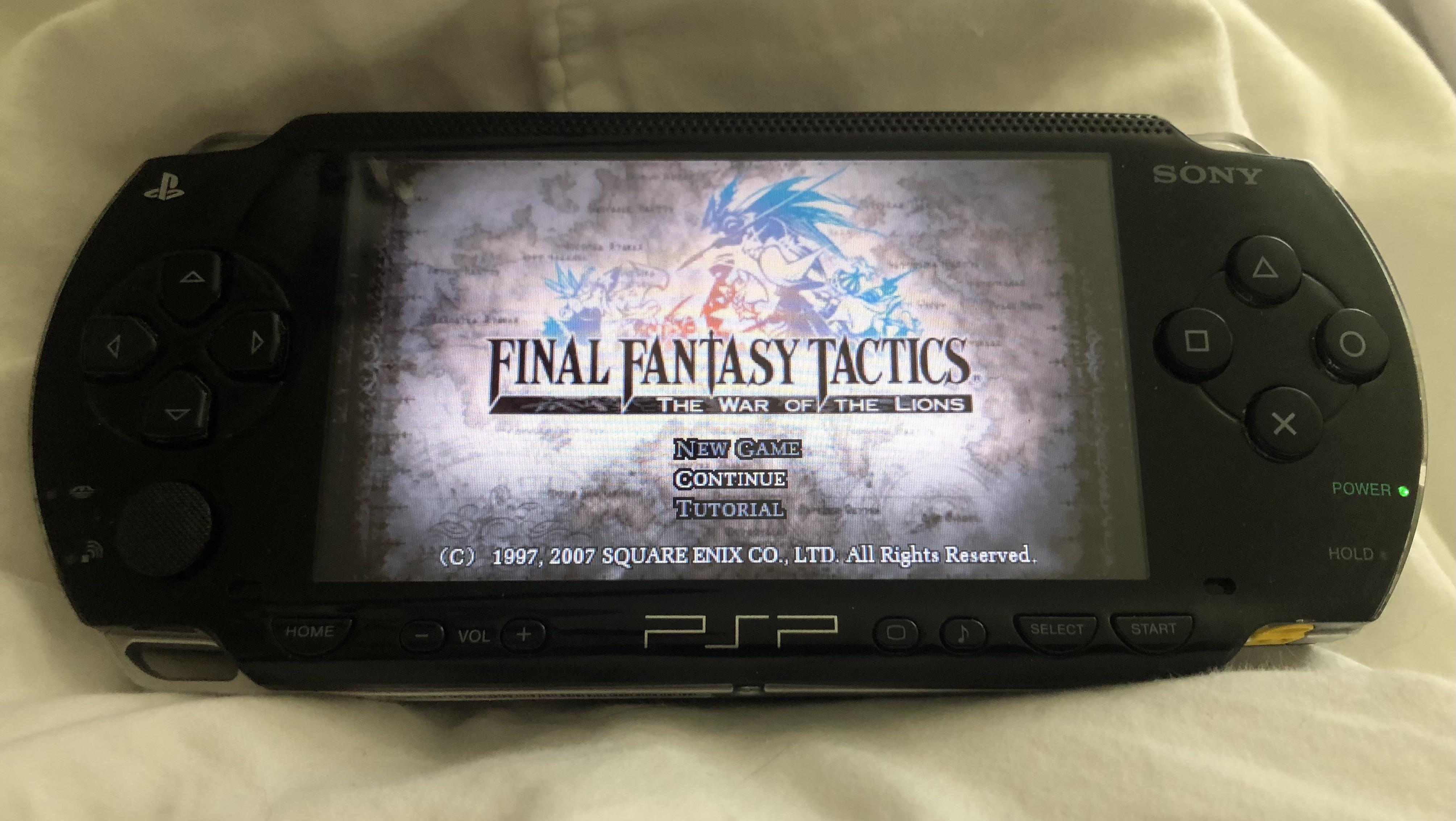 Found my old PSP in storage after 10+ years...still works! So pumped to play through it again